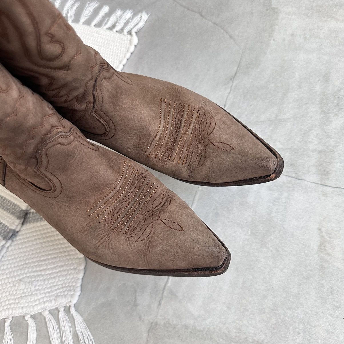 Cowboy Equipment Vintage Sancho Western Cowboy Boots Biker Celine Vibe Size US 9 / EU 42 - 19 Thumbnail