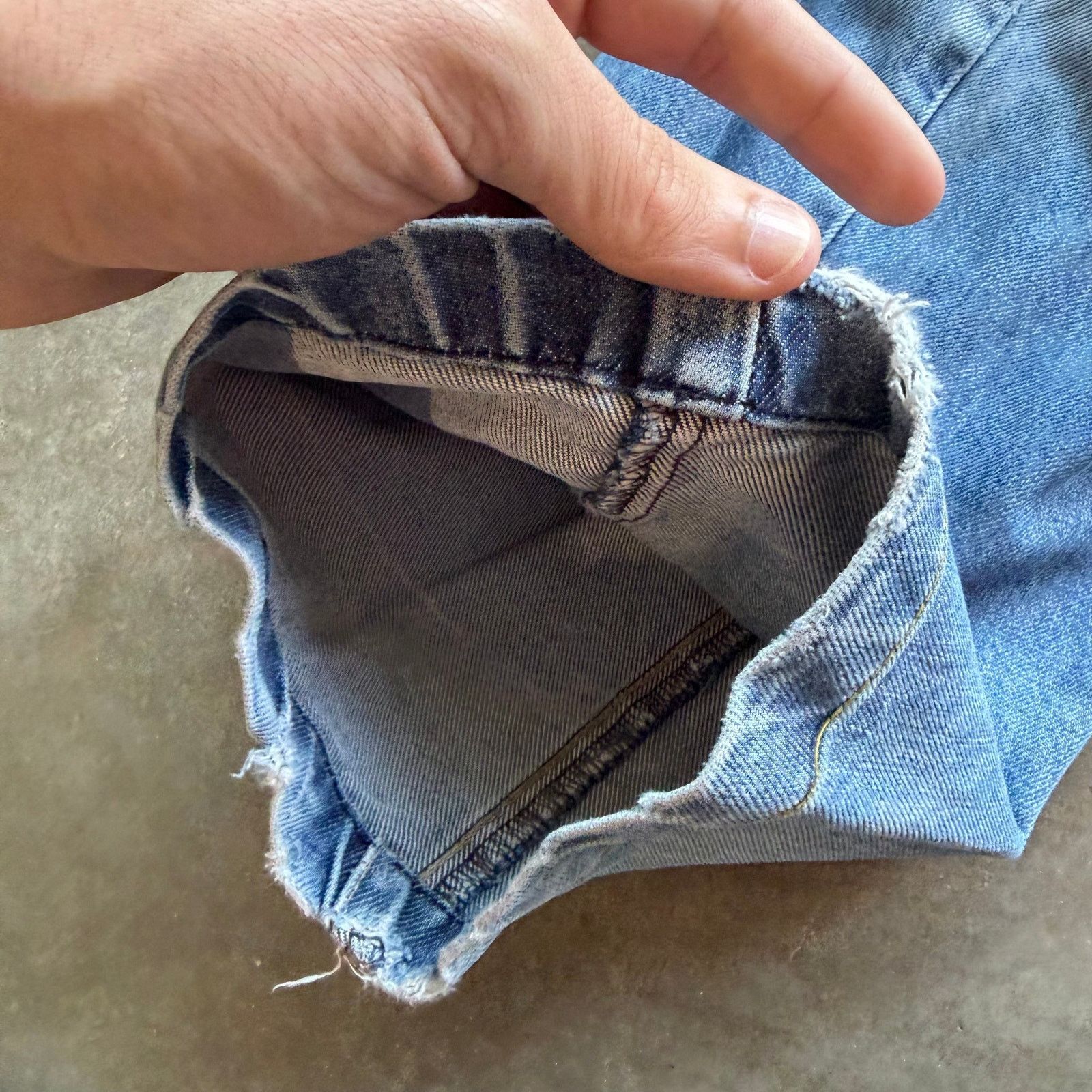 Levi's Vintage Levi’s Engineered Jeans 32x28 Light Wash Twisted Leg Size US 34 / EU 50 - 3 Thumbnail