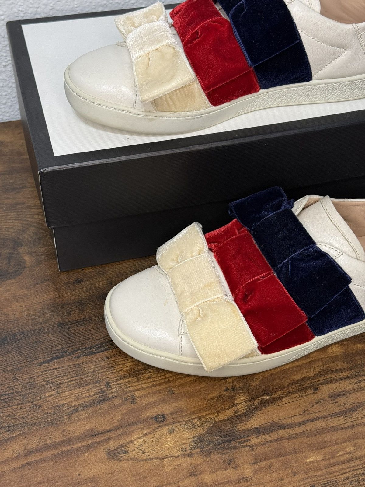 Gucci Gucci Ace Leather Low Ribbons size 35.5eu 5us Size US 5 / IT 35 - 10 Thumbnail