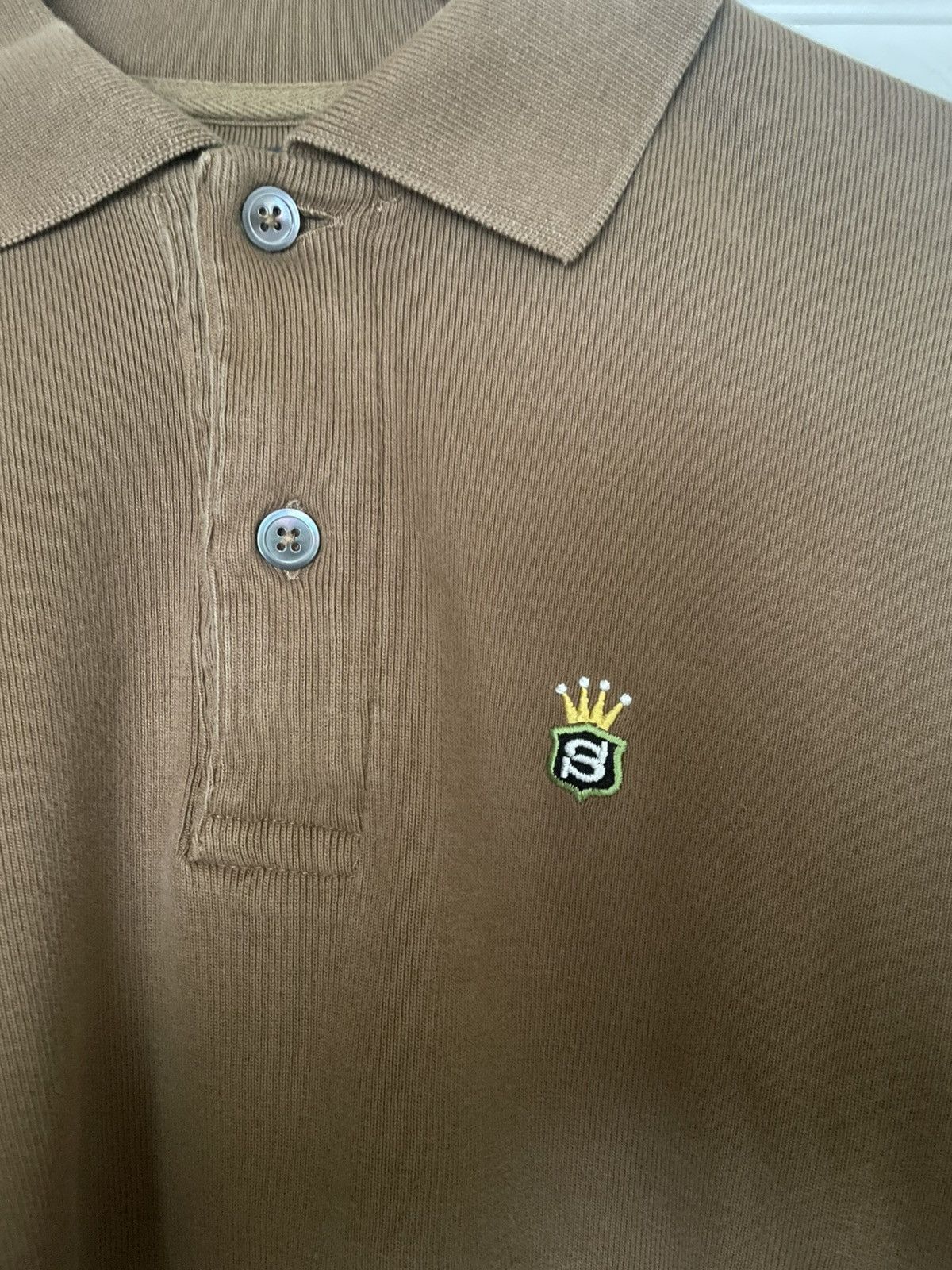 Stussy Stussy LS Rib Polo Light Brown Size US S / EU 44-46 / 1 - 2 Thumbnail