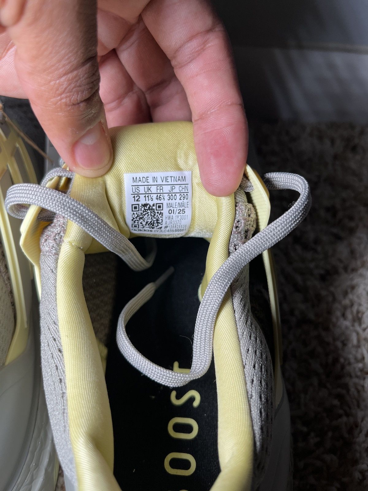 Adidas Adidas UltraBoost 1.0 - "Putty Beige / Powder Yellow" Size US 12 / EU 45 - 9 Thumbnail
