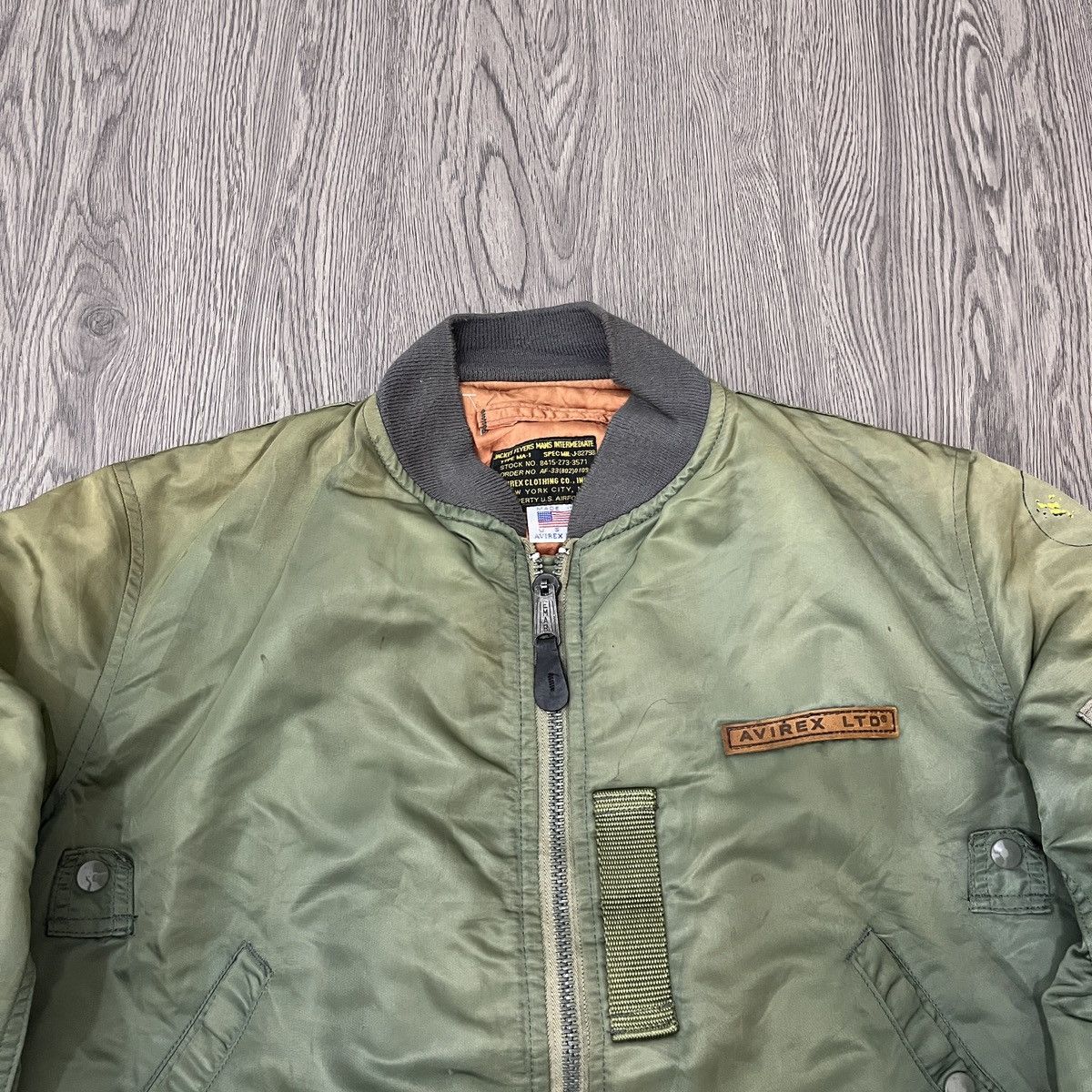 Avirex Sunfaded Vintage Avirex Ma 1 Fyl Jacket Bomber Reversible Size US M / EU 48-50 / 2 - 2 Thumbnail