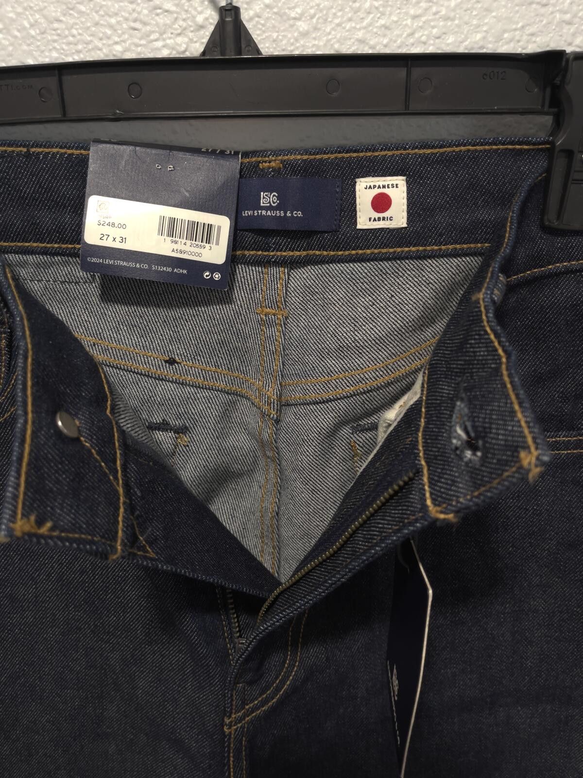 Levi's Levi's Japanese Selvedge High Rise Slim Jeans 27x31 NWT $248 Size 27" / US 4 / IT 40 - 3 Thumbnail