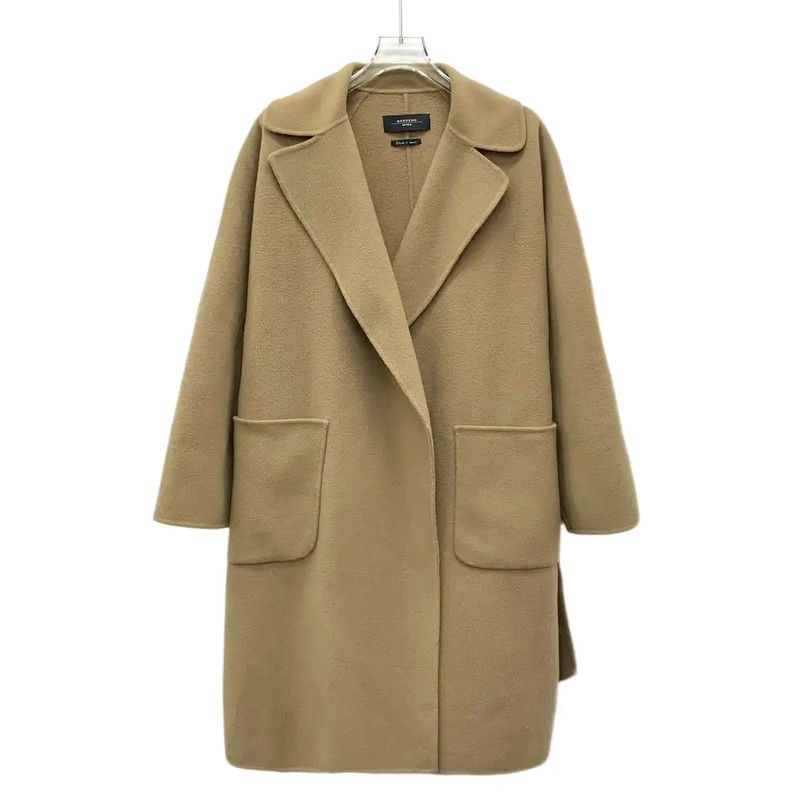 Max Mara MaxMara Brown Wool Women's Coat 0089 Size S / US 4 / IT 40 - 1 Thumbnail