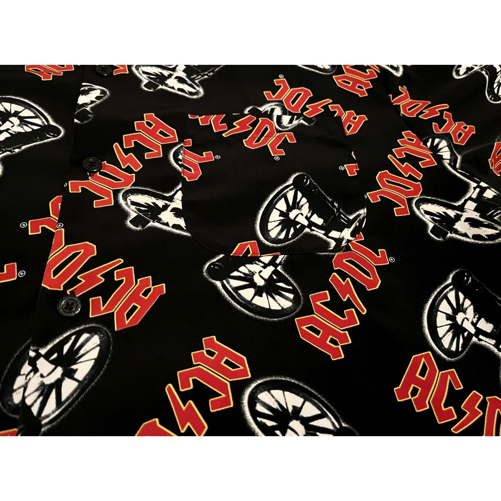Vintage Dragonfly Shirt Button-Up AC/DC Rockware Vintage Black XL Mens Size US XL / EU 56 / 4 - 3 Thumbnail