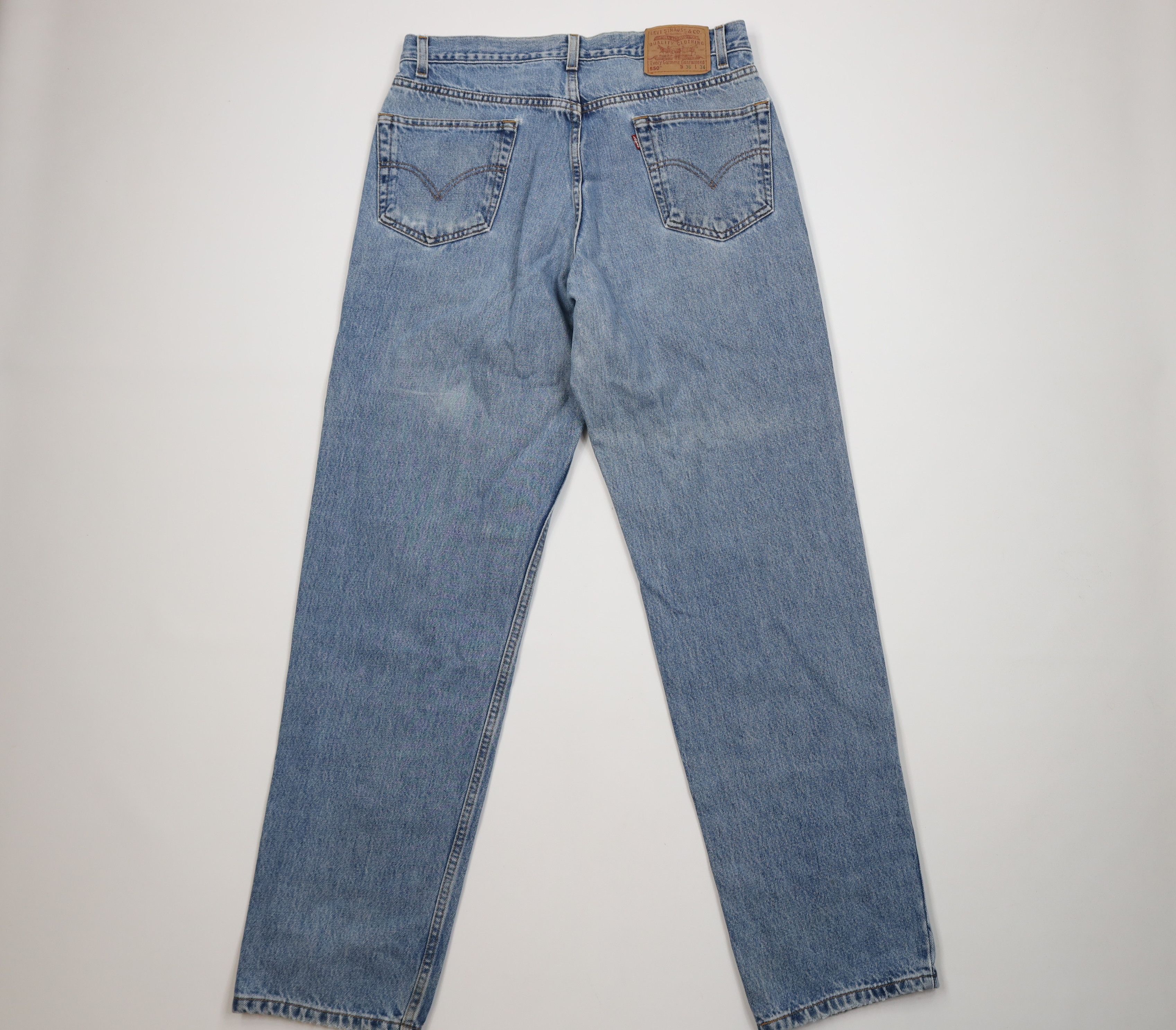 Levi's Vintage Y2K 2000 Levis 550 Relaxed Fit Denim Jeans Blue Size US 36 / EU 52 - 10 Thumbnail