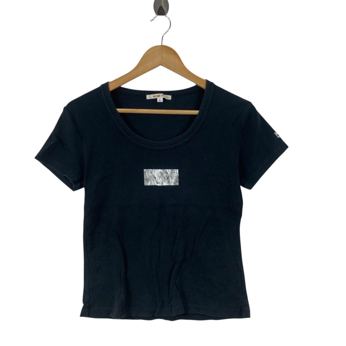MCM Vintage MCM LEGERE Modern Creation Munich Box Logo Tee Size L / US 10 / IT 46 - 5 Thumbnail