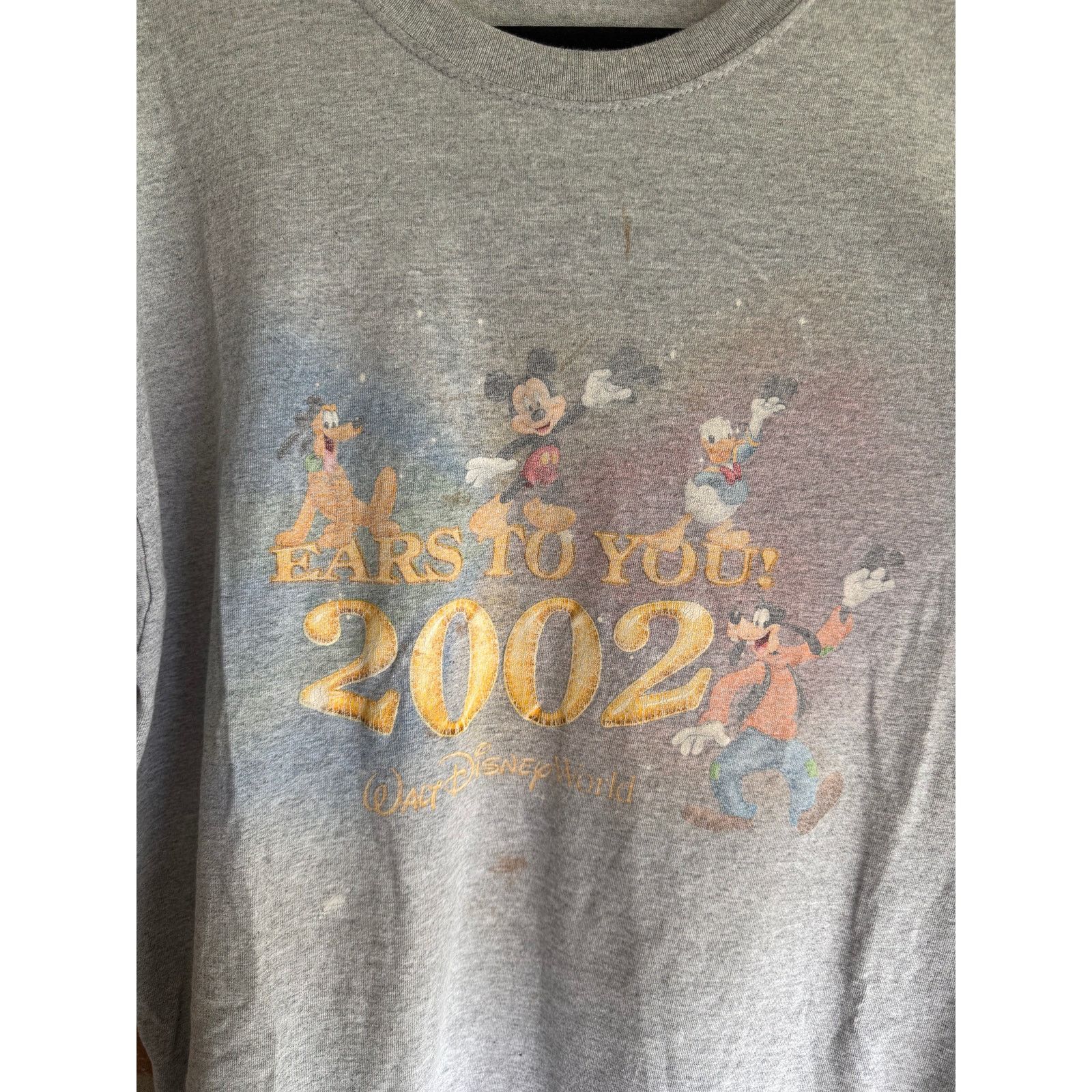 Disney 2002 Disney World Years To You Graphic Tee Gray XL Size US XL / EU 56 / 4 - 2 Thumbnail