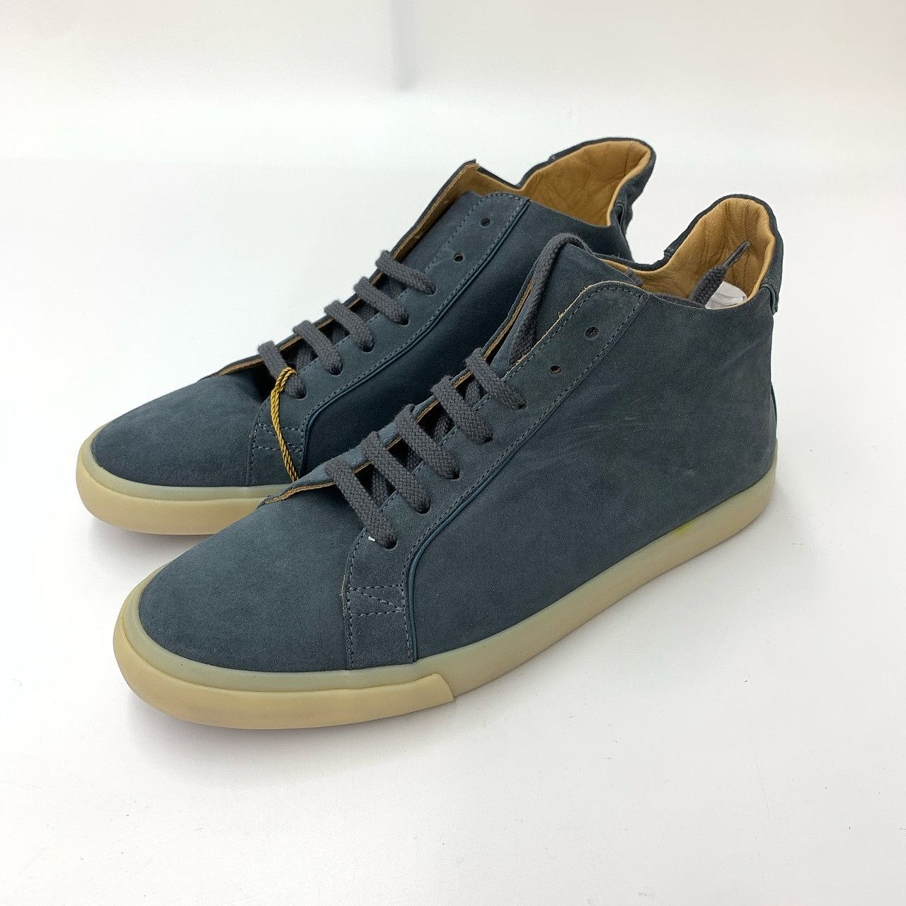 Loro Piana Loro Piana Blue Suede Hi-Top Sneakers Size 8 Size US 8 / EU 41 - 1 Thumbnail