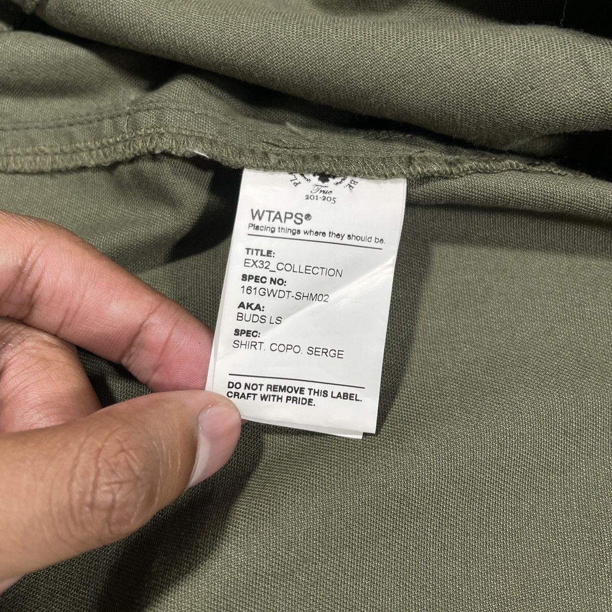 Wtaps WTAPS BUDS LS SHIRT COPO SERGE 2016 Size US L / EU 52-54 / 3 - 8 Thumbnail
