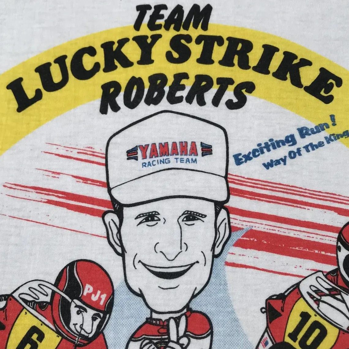 Vintage Vintage Yamaha Team Lucky Strike Roberts Racing Tee Made JPN Size US M / EU 48-50 / 2 - 5 Thumbnail