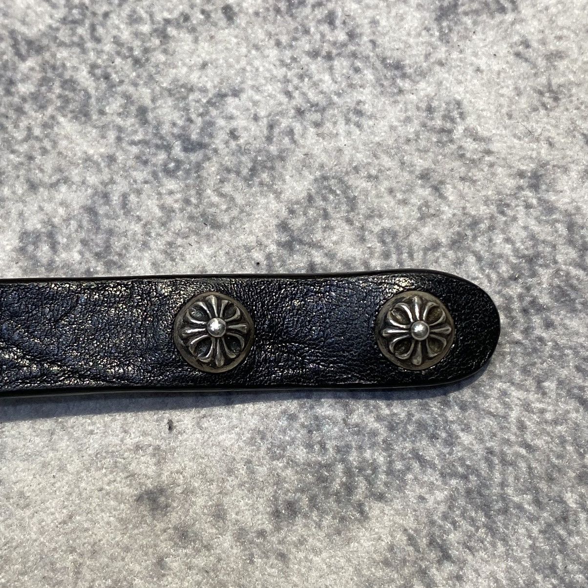 Chrome Hearts Chrome Hearts 2 BTTN/ 2 SNAP Star silver bracelet black Size ONE SIZE - 7 Thumbnail
