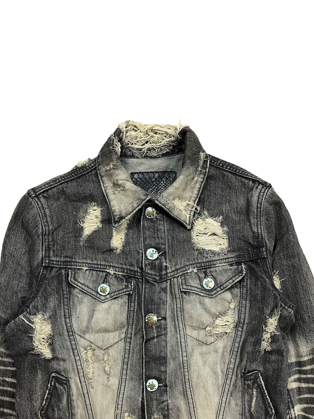 Japanese Brand 2000s GOA - Distressed Denim Jacket Size US M / EU 48-50 / 2 - 5 Thumbnail
