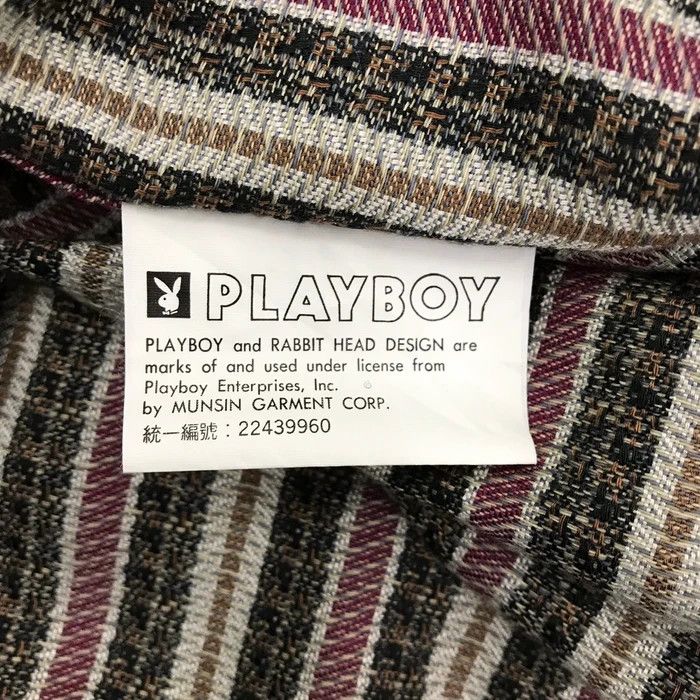 Playboy × Vintage (SY0228) VTG PLAYBOY CLASSIC STRIPED KNIT SHIRT Size US L / EU 52-54 / 3 - 8 Thumbnail