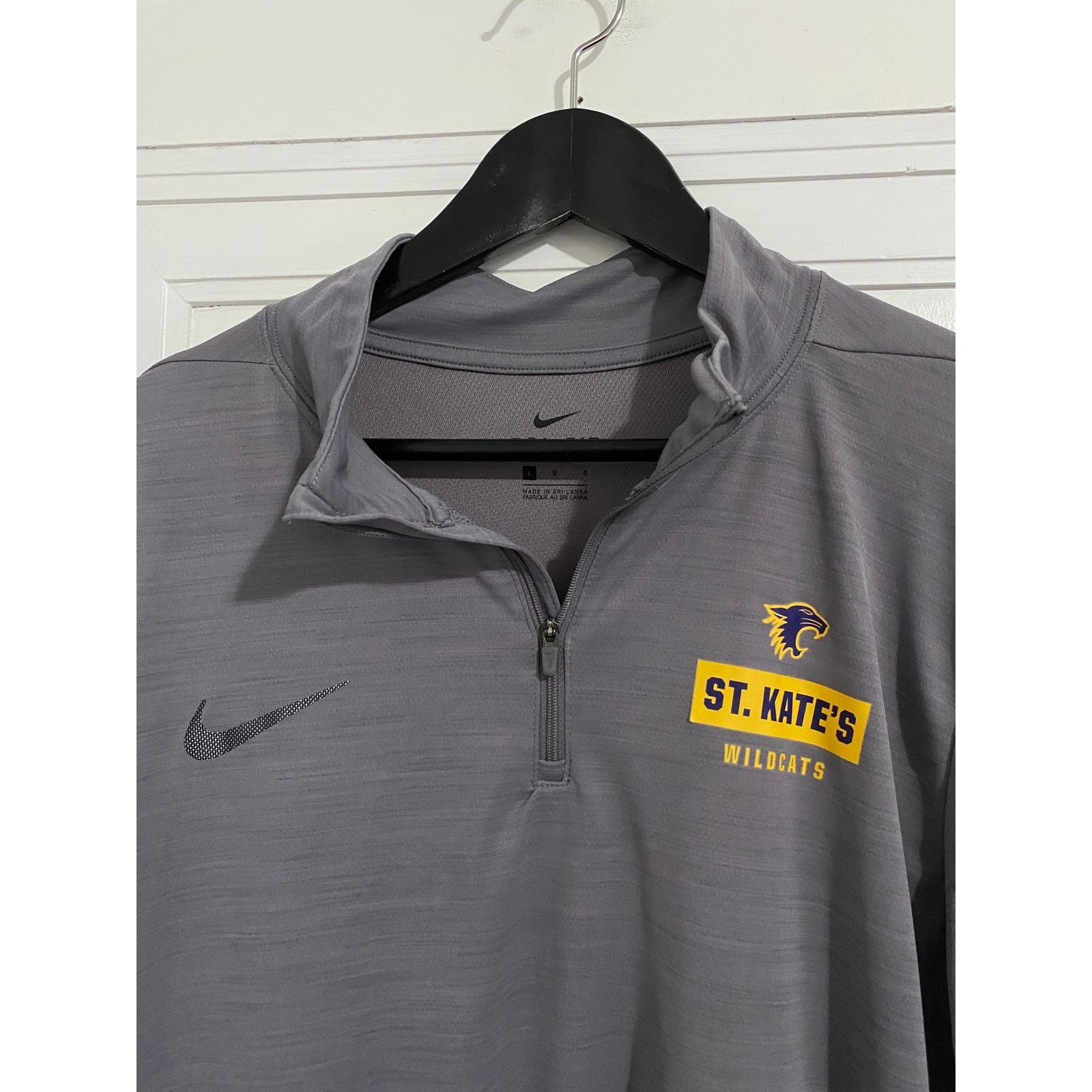 Nike University of St. Kate's Wildcats Nike Dri-Fit 1/4-Zip Sz L Size US L / EU 52-54 / 3 - 2 Thumbnail