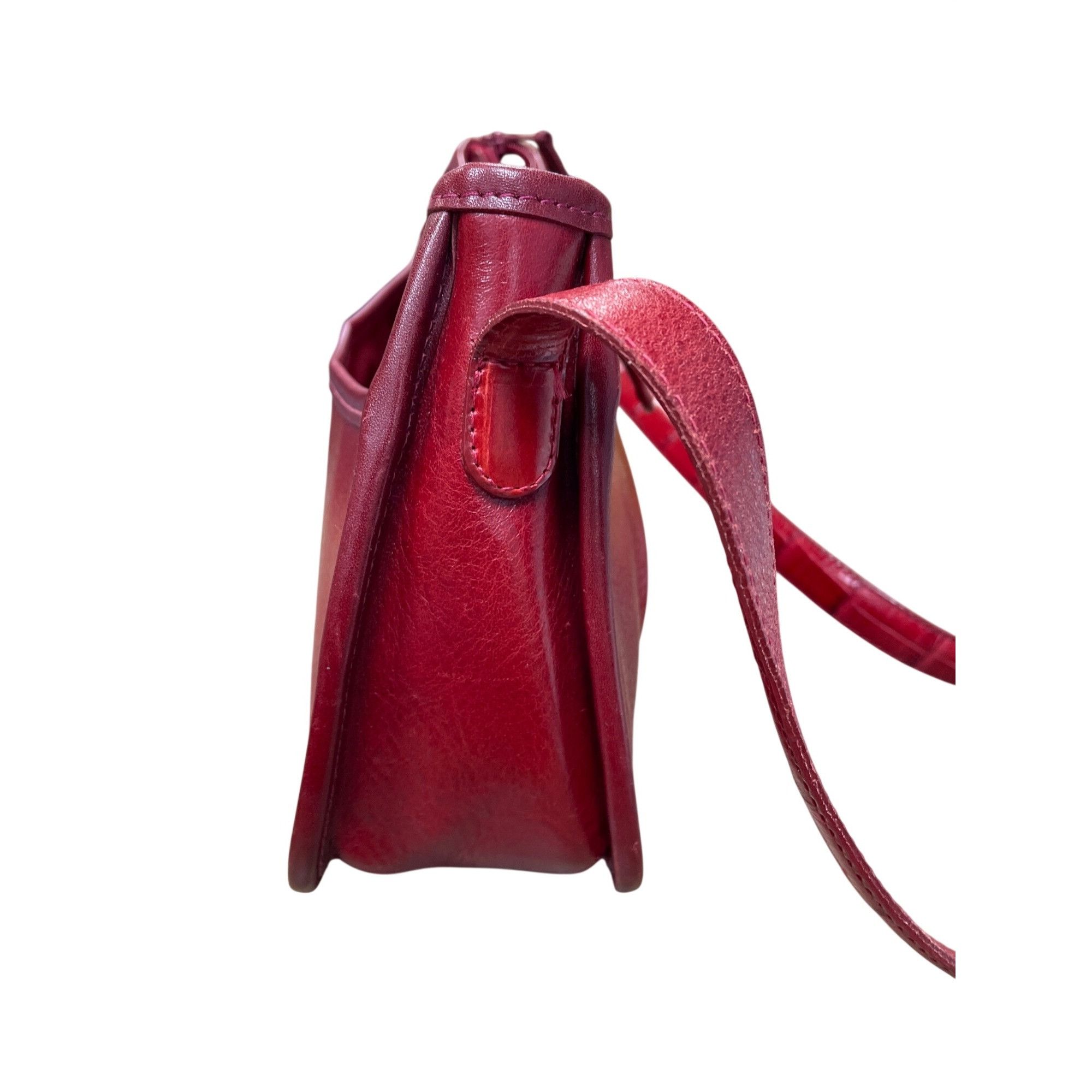 Brighton Brighton womans red leather pebbled shoulder handbag style A Size ONE SIZE - 7 Thumbnail