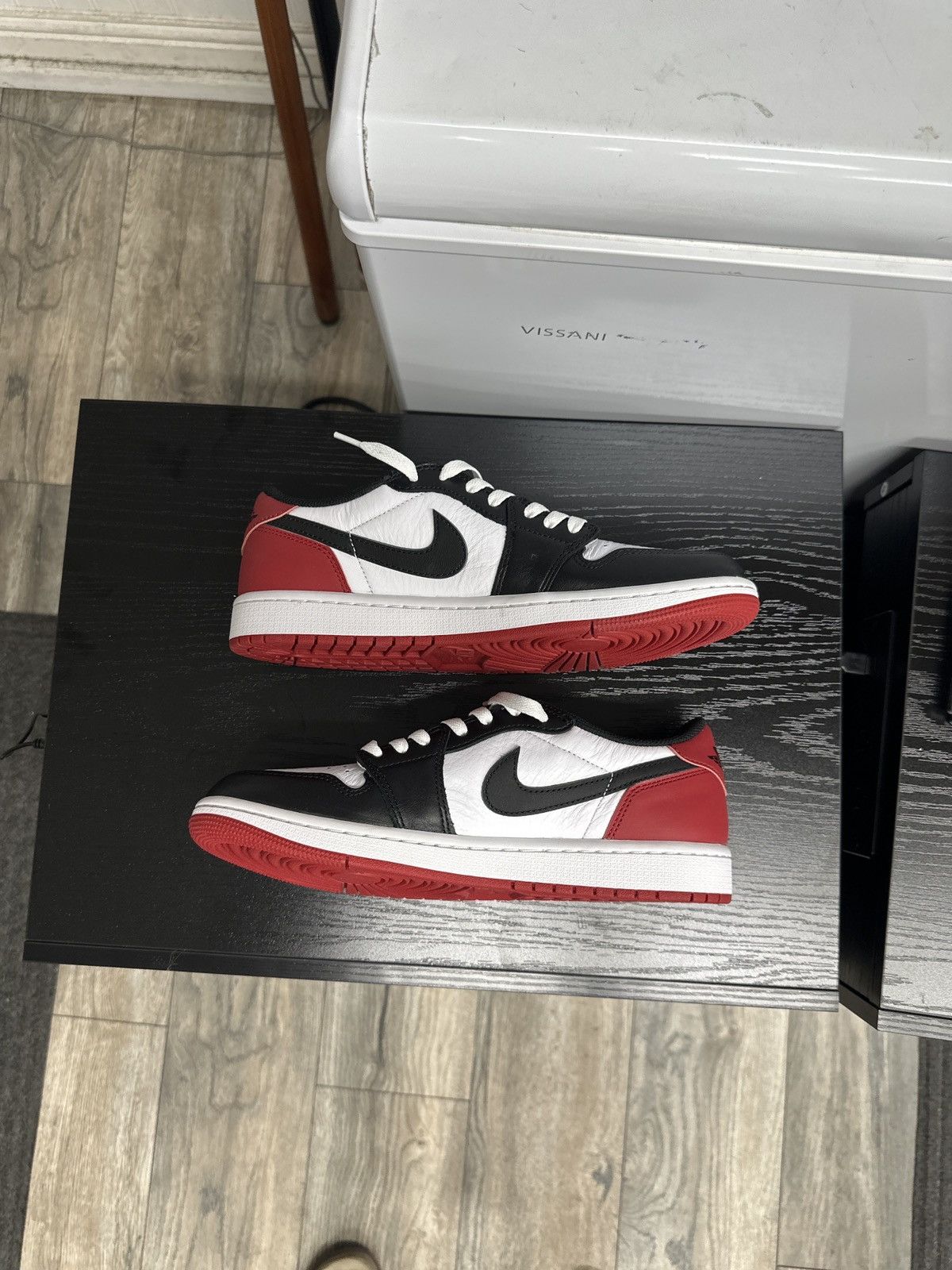 Jordan Brand Jordan 1 Retro Low OG Black Toe (2023) Size US 9 / EU 42 - 1 Thumbnail