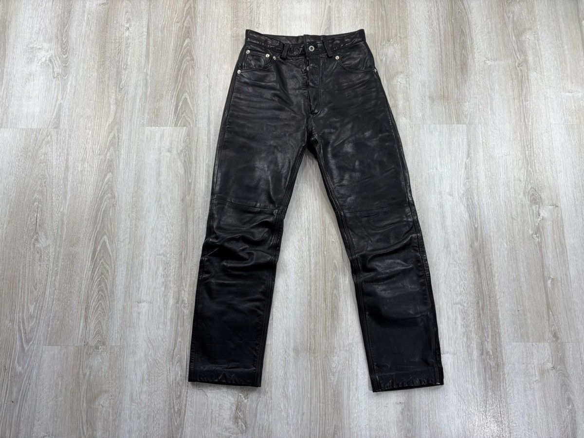 Genuine Leather × Leather × Vintage Womens biker motorcycle leather pants Pantera Size 29 Size 24" / US 00 / IT 34 - 1 Thumbnail