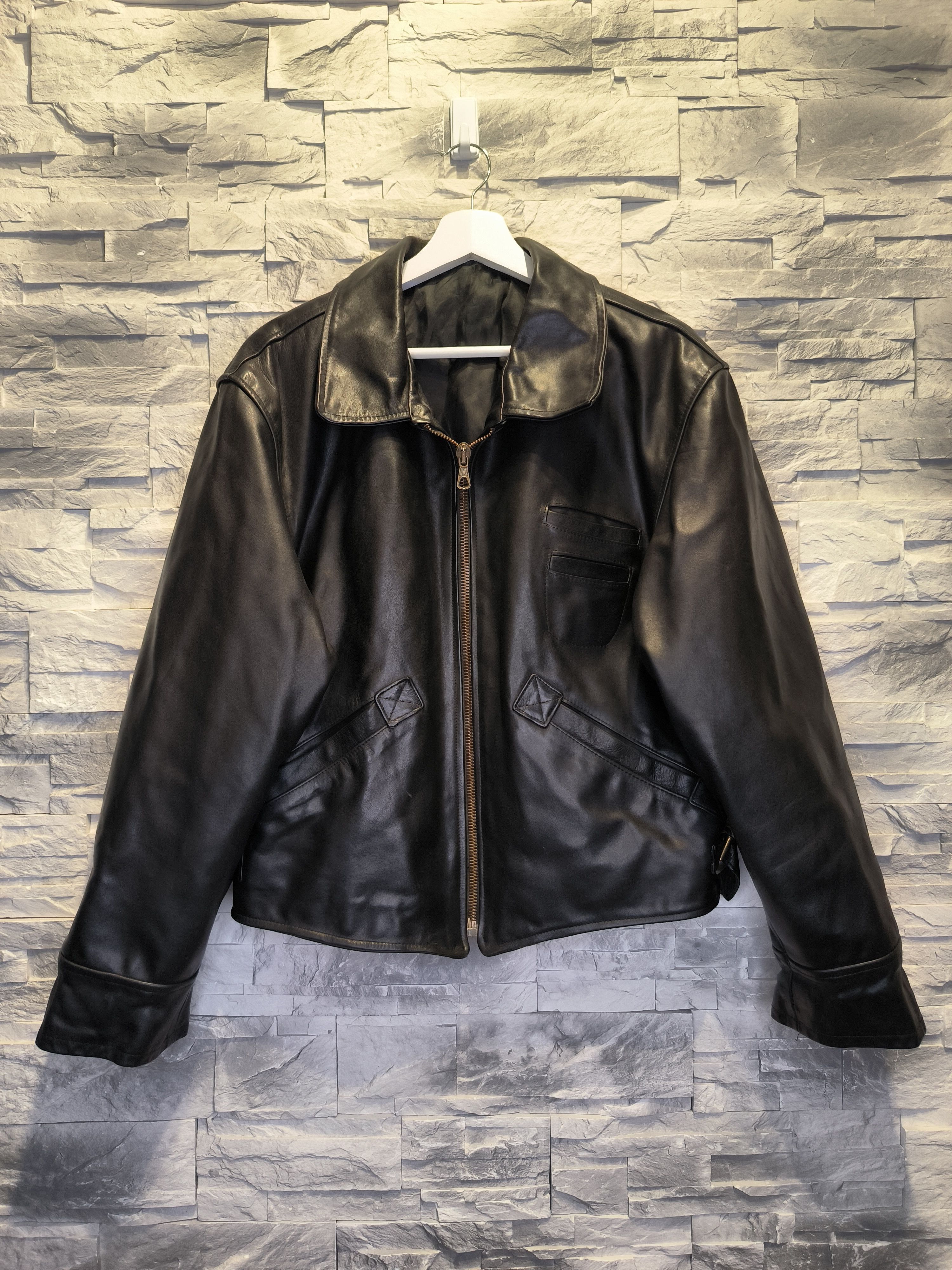 Vera Pelle Vera Pelle Motor Jacket Leather Black Vintage Size US XS / EU 42 / 0 - 1 Thumbnail