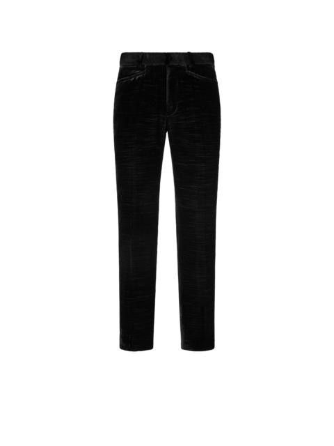 Tom Ford o1w1db10125 PLAW05 Velvet Pant in Black Size US 34 / EU 50 - 1 Preview