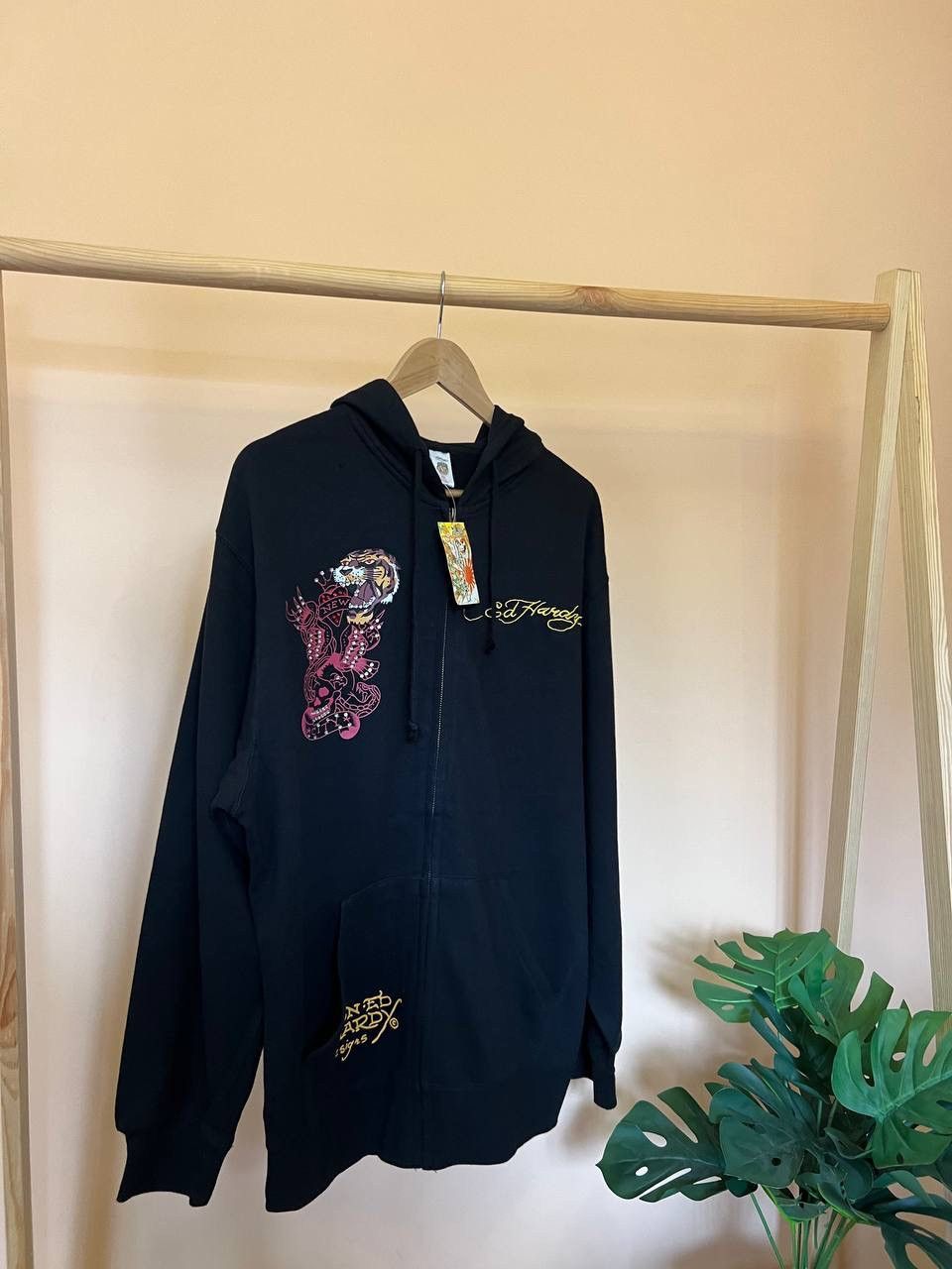 Christian Audigier × Ed Hardy NWT Vintage Ed Hardy Los Angeles Zip Hoodie Logo Rare XXL Size US XXL / EU 58 / 5 - 6 Thumbnail