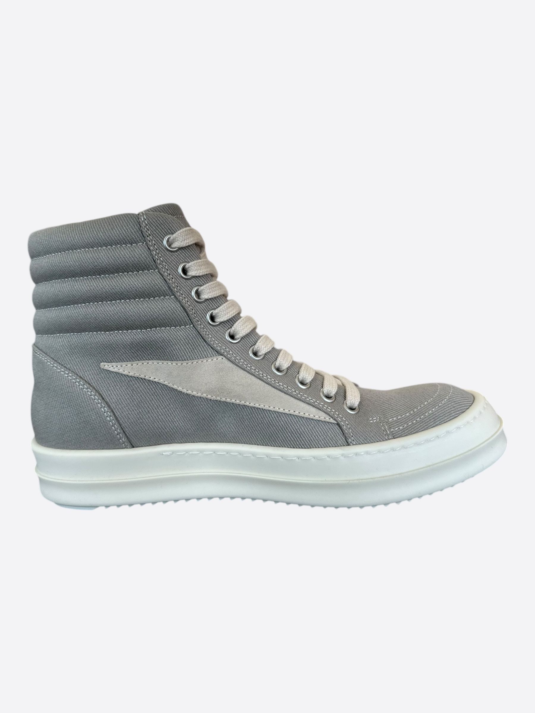 Rick Owens Rick Owens Grey & White Vintage Women's High Top Sneakers Size US 8.5 / IT 38.5 - 5 Thumbnail
