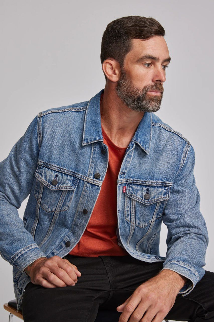 80s Vintage Faded Levis Denim Trucker Jacket