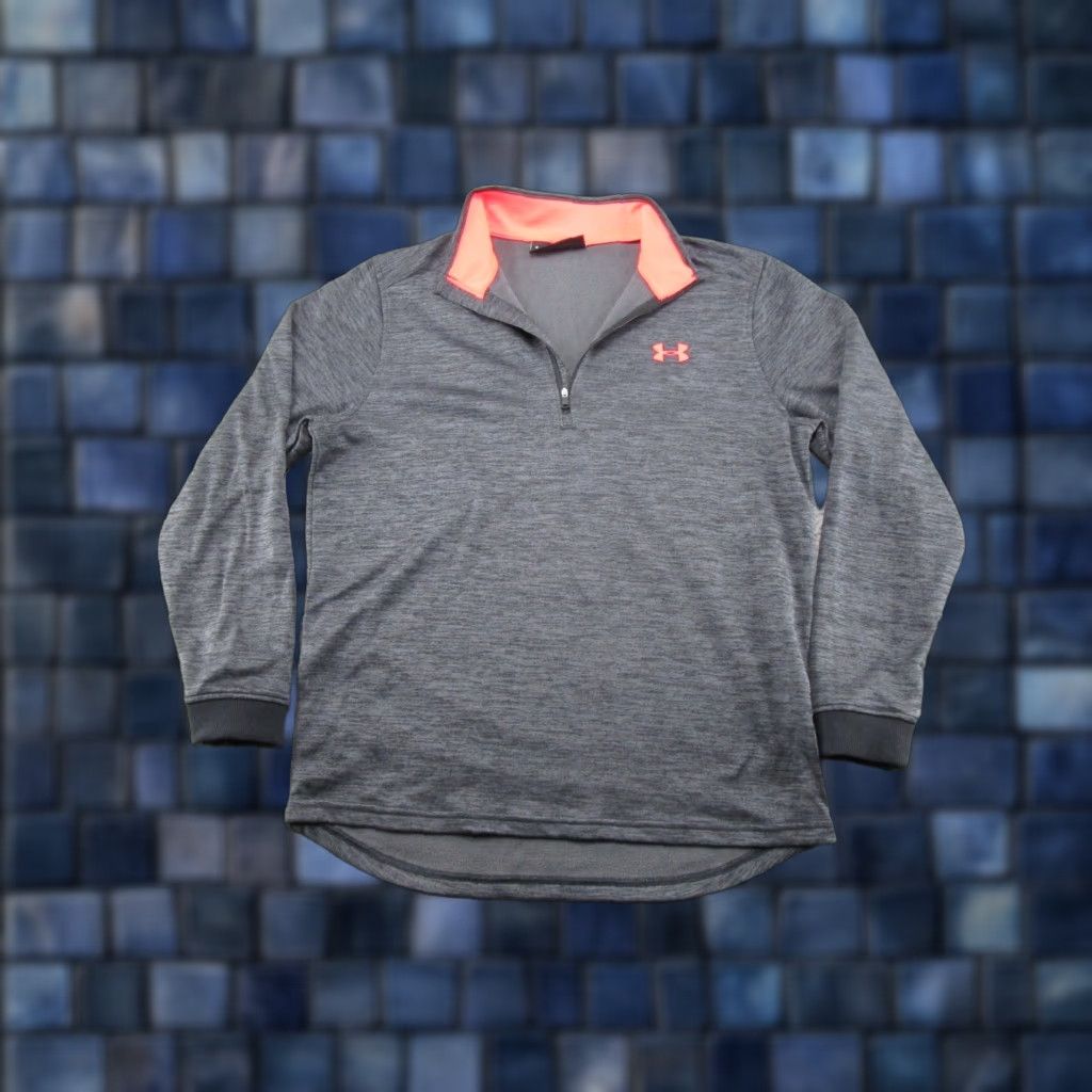 Under Armour Under Armour Pullover Mens L Black ColdGear 1/4 Zip Fleece Mock Neck Thermal Moisture Wicking SUV Casual Sport/Running/ Gym & Training Mens Size US L / EU 52-54 / 3 - 1 Thumbnail