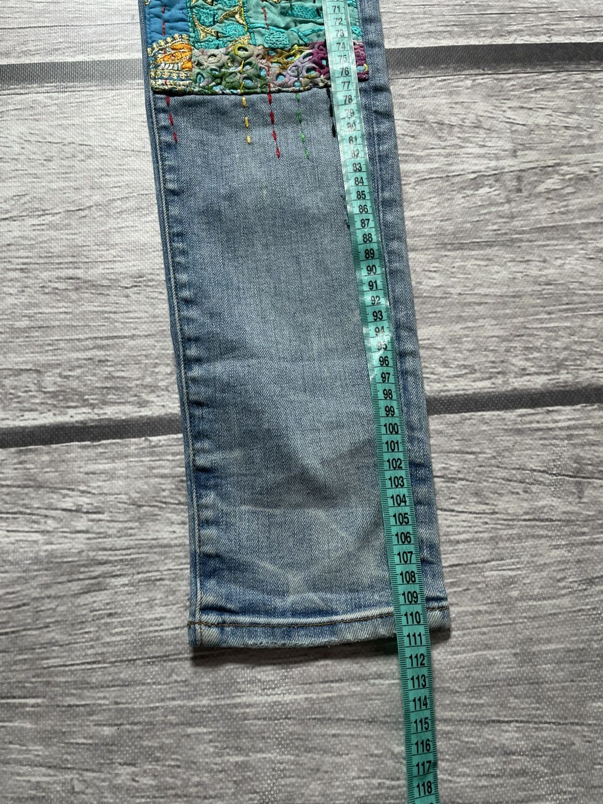 Amiri Amiri Quilted Artpatch Patchwork Jeans Size US 31 - 14 Thumbnail
