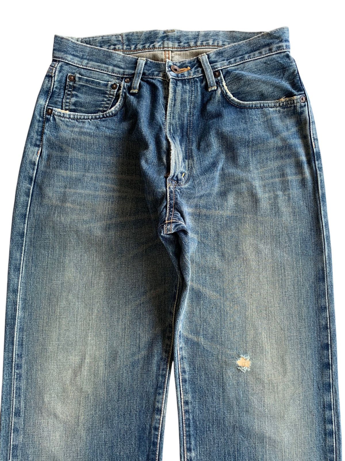 Edwin × Kapital × Vintage VINTAGE EDWIN 505 SELVEDGE RUSTY DISTRESSED DENIM Size US 30 / EU 46 - 6 Thumbnail
