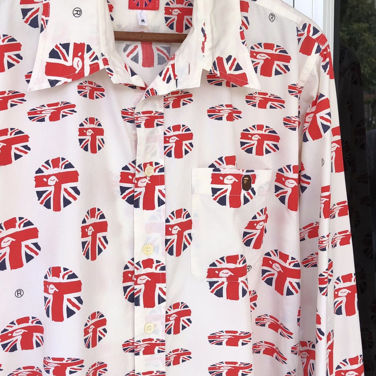 Bape UNION JACK APE HEAD BUTTON UP SHIRT Size US M / EU 48-50 / 2 - 5 Thumbnail