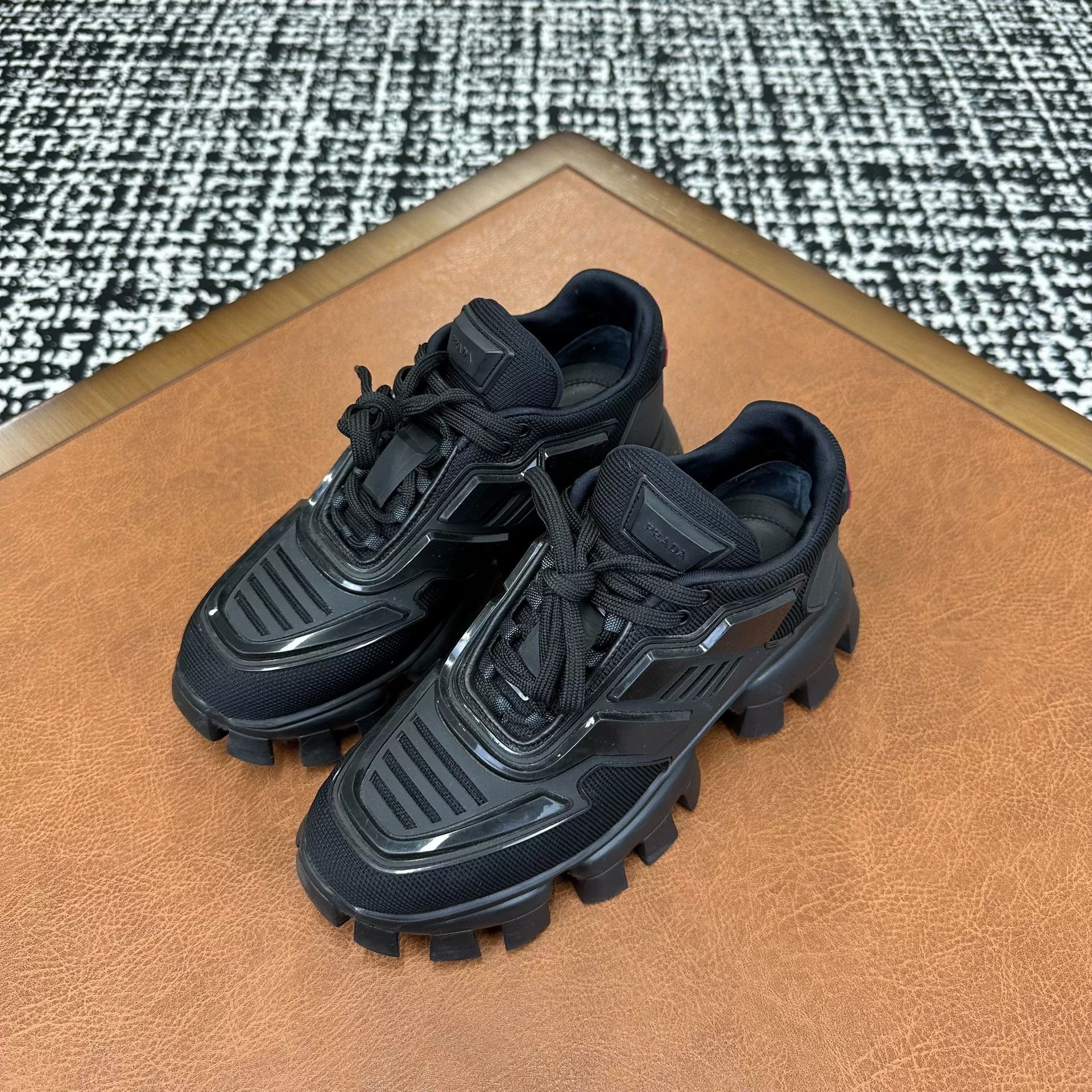 Prada Prada Black Lowtop Sneakers it_36-5 Women Size US 6.5 / IT 36.5 - 1 Thumbnail