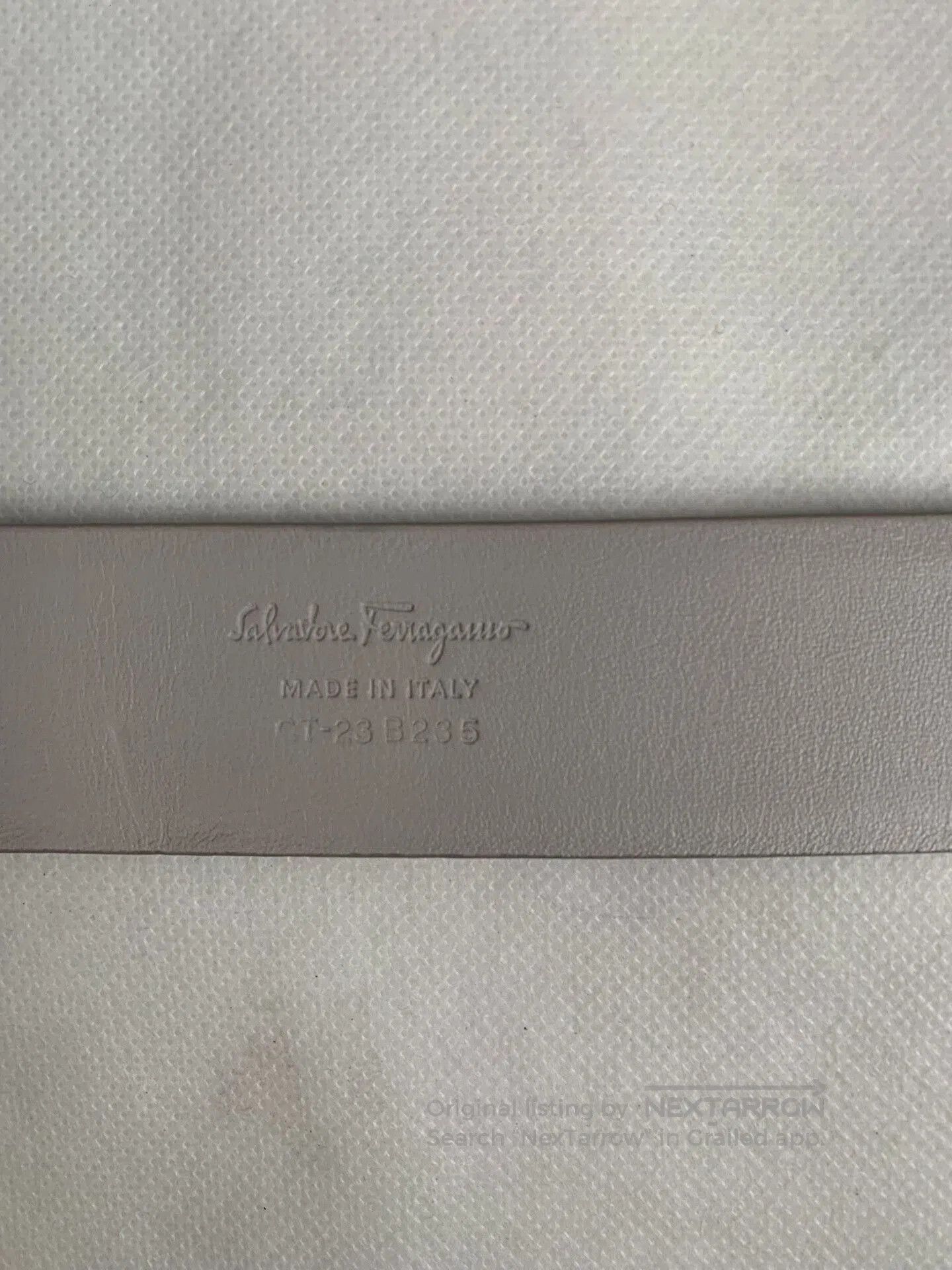 Salvatore Ferragamo Ferragamo Unisex Leather Belt. Size ONE SIZE - 5 Thumbnail