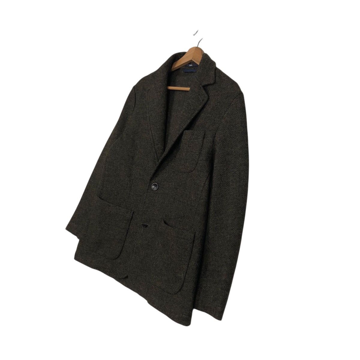 Issey Miyake 📌Vintage Wool Jacket Button Chore Balancircular Ships Japan Size US L / EU 52-54 / 3 - 3 Thumbnail