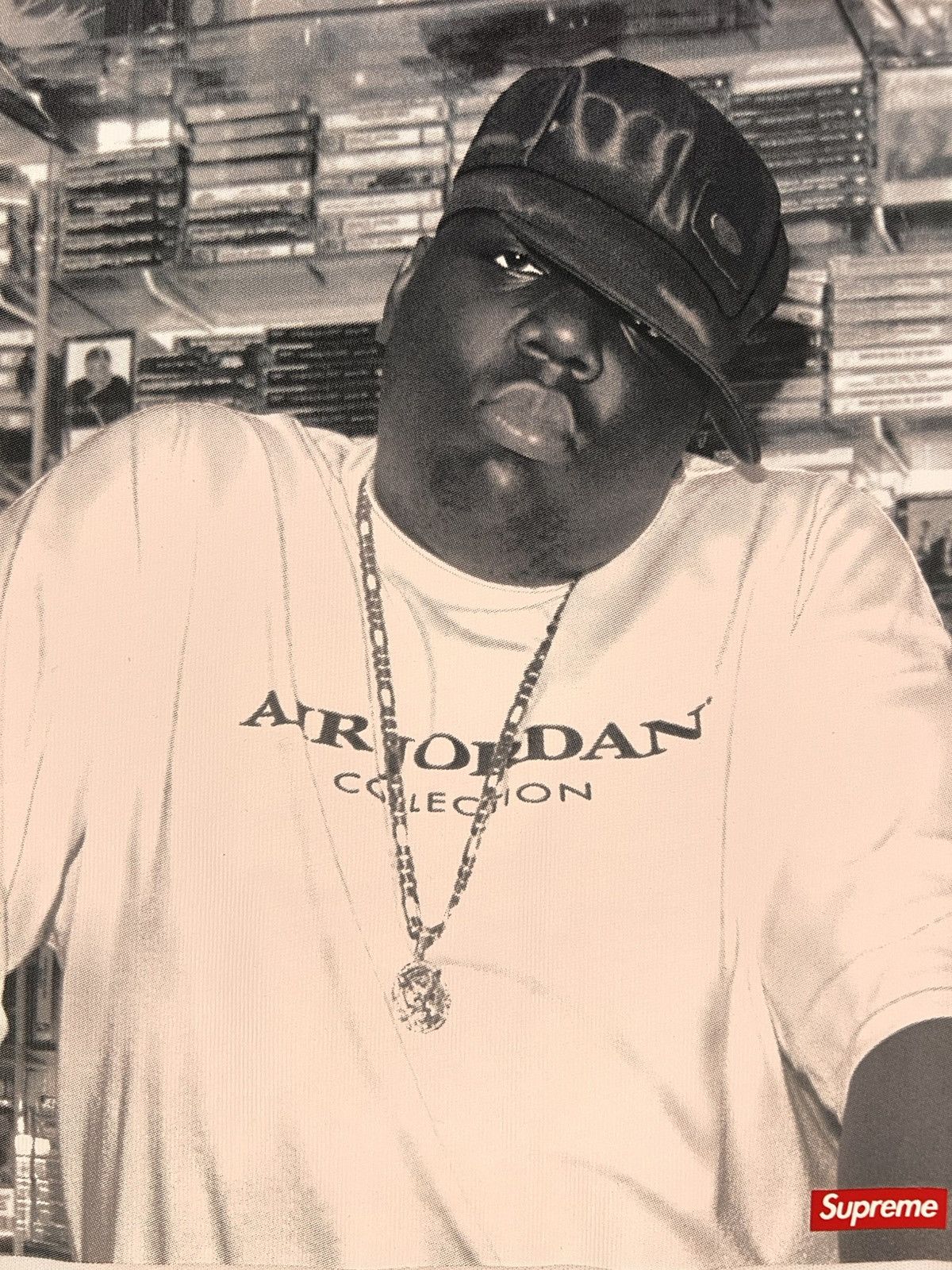 Jordan Brand M Supreme Jordan Biggie Notorious BIG tee Tshirt white photo Size US M / EU 48-50 / 2 - 9 Thumbnail