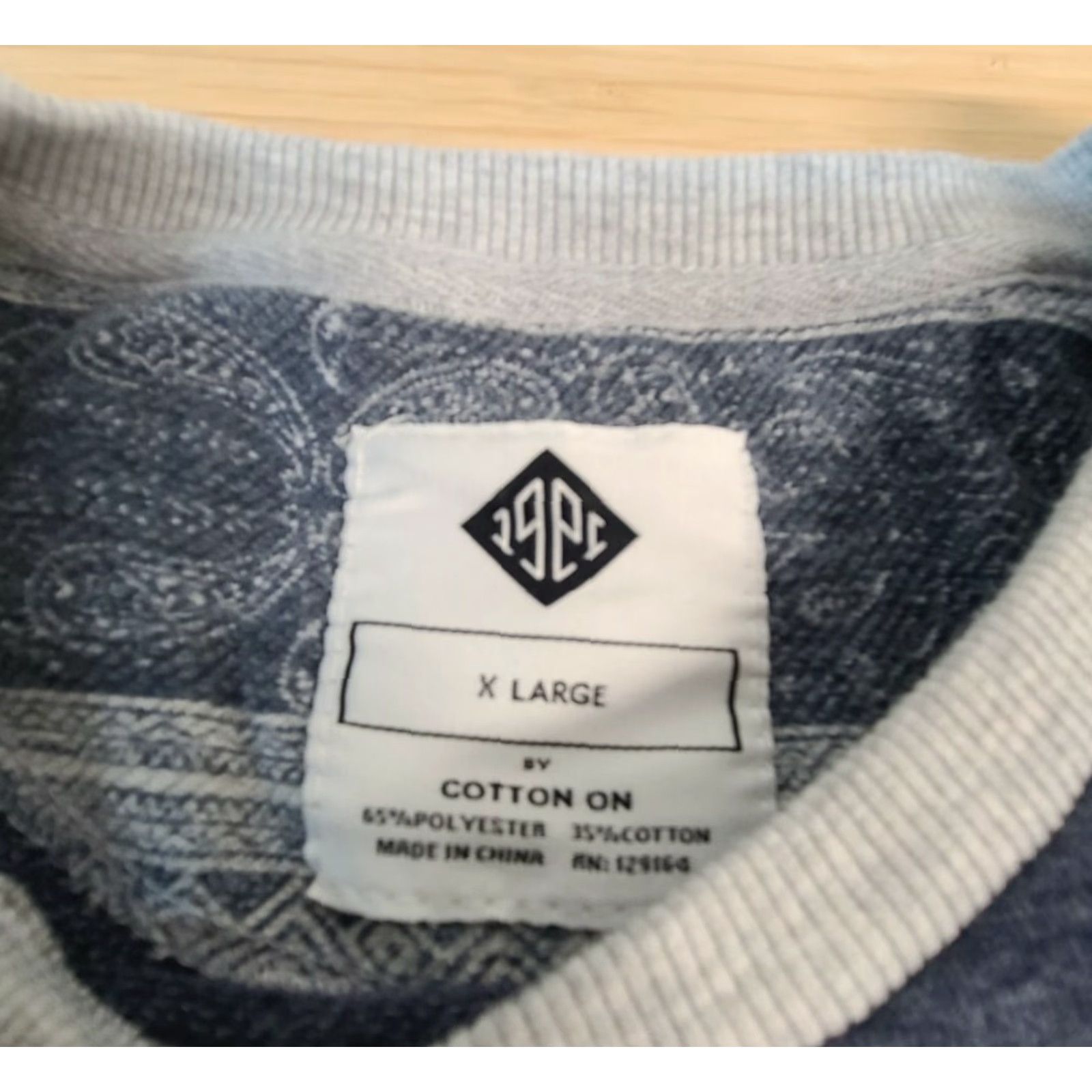 Cotton On VINTAGE 1991 by Cotton On Mens Sweater Gray M Casual Pullover Cotton Round Neck Size US M / EU 48-50 / 2 - 3 Thumbnail