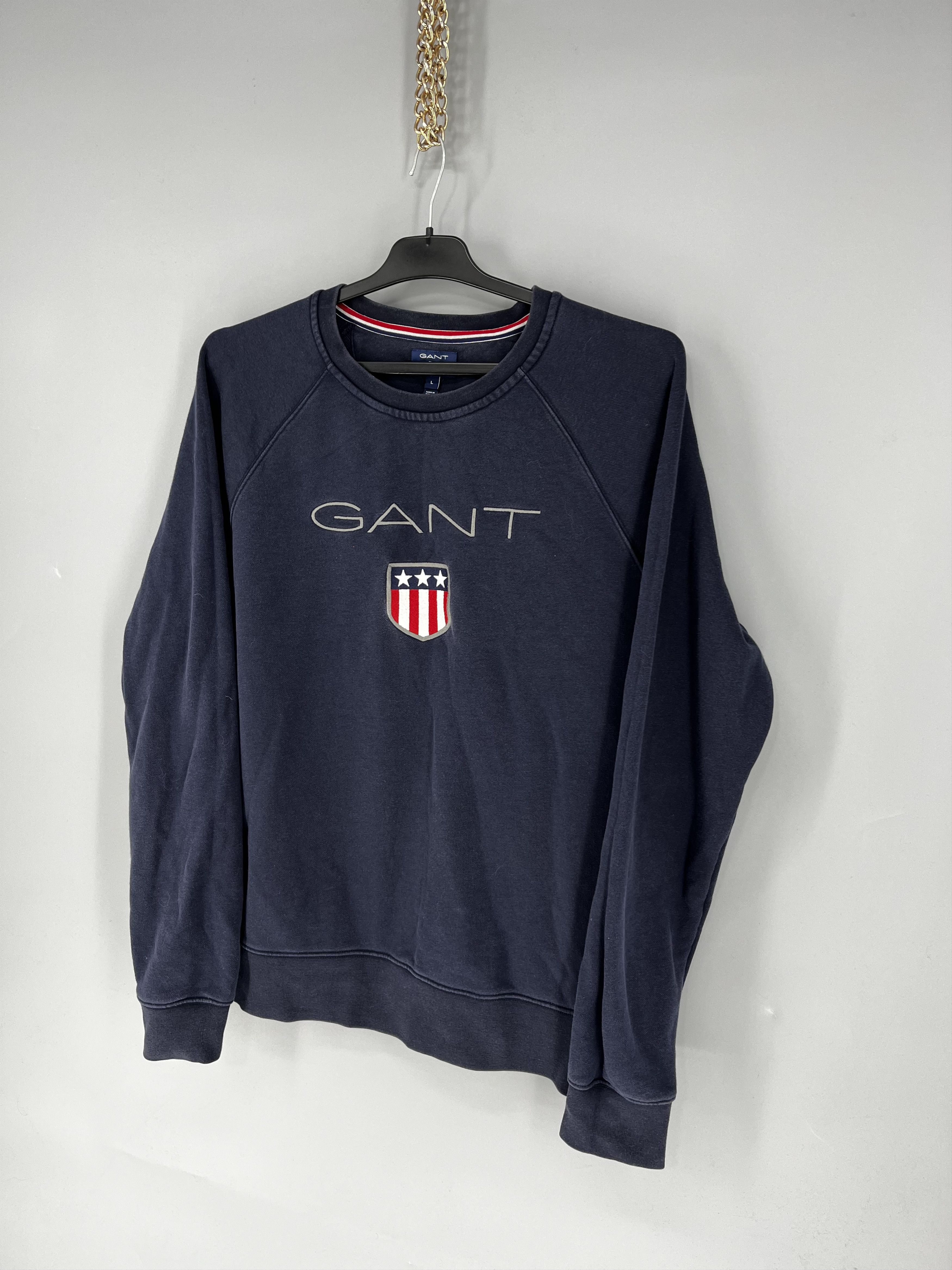 Gant Vintage Y2K Gant plush logo sweatshirt streetwear size L Size US L / EU 52-54 / 3 - 3 Thumbnail