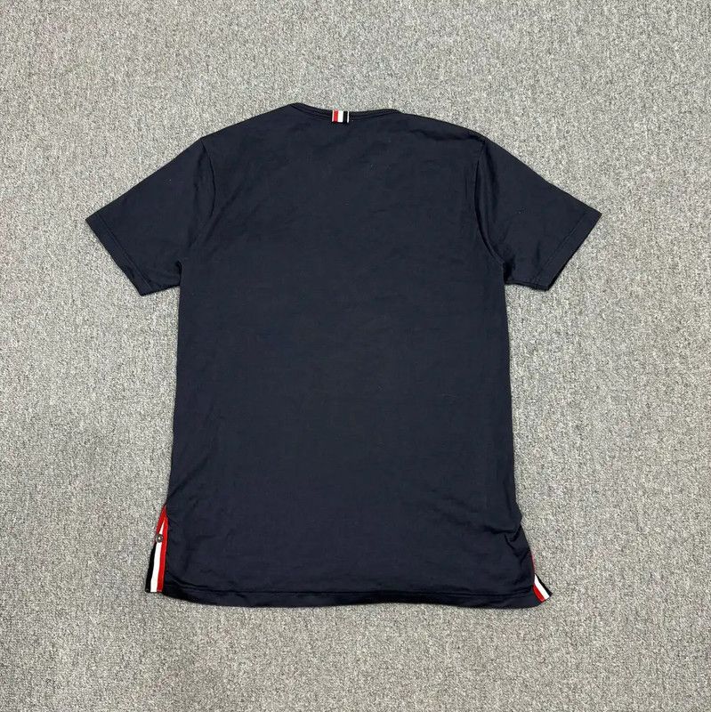 Thom Browne Thom Browne Men's Blue Cotton T-Shirt 0089 Size US M / EU 48-50 / 2 - 1 Thumbnail