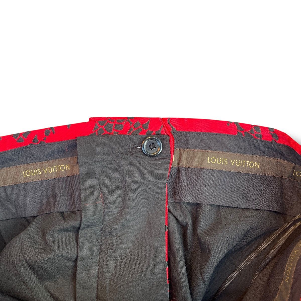 Louis Vuitton VINTAGE Louis Vuitton Jacquard Print Trousers Size 25" / US 0 / IT 36 - 5 Thumbnail