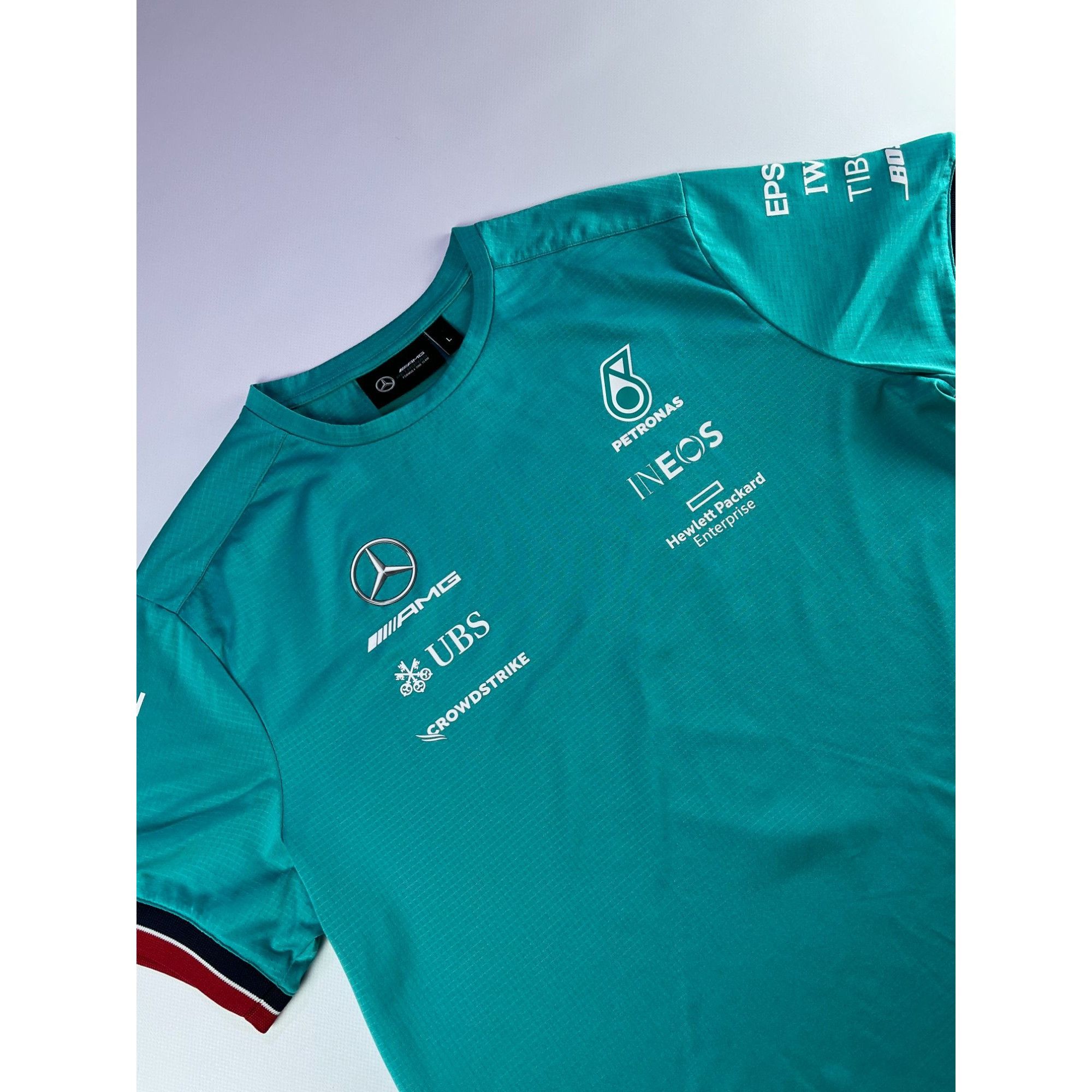 Vintage Tommy Hilfiger X Mercedes AMG Petronas Racing Jersey Size US L / EU 52-54 / 3 - 5 Thumbnail