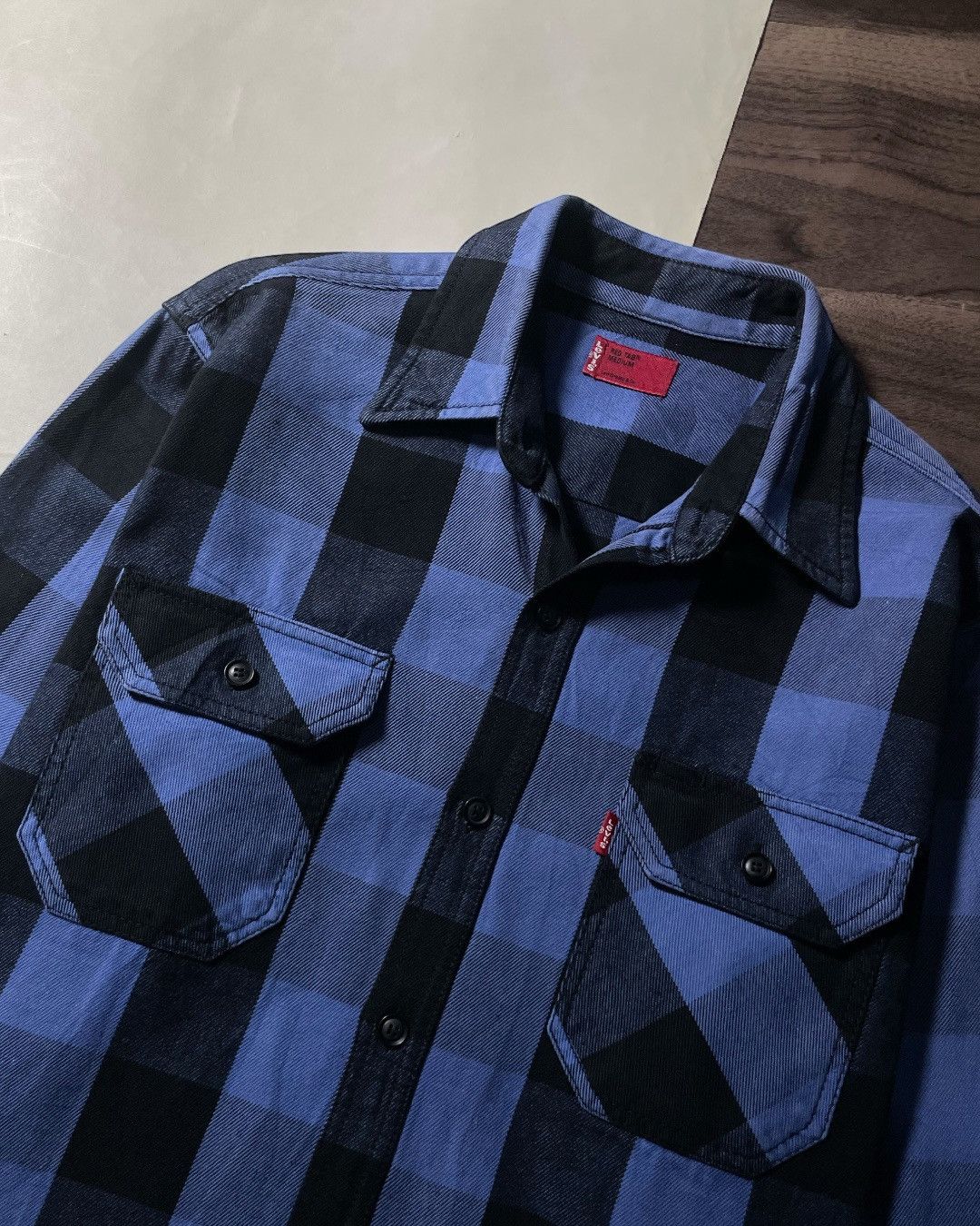 Levi's Heavy Flannel Shirt LEVIS Size M fit L Size US L / EU 52-54 / 3 - 4 Thumbnail