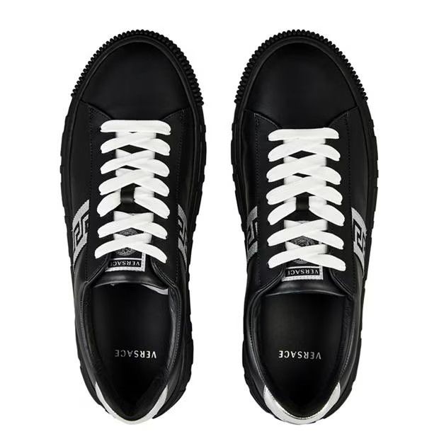 Versace o1g2r1mq0824 Greca Trainers in Black & Silver Size US 7 / EU 40 - 7 Thumbnail