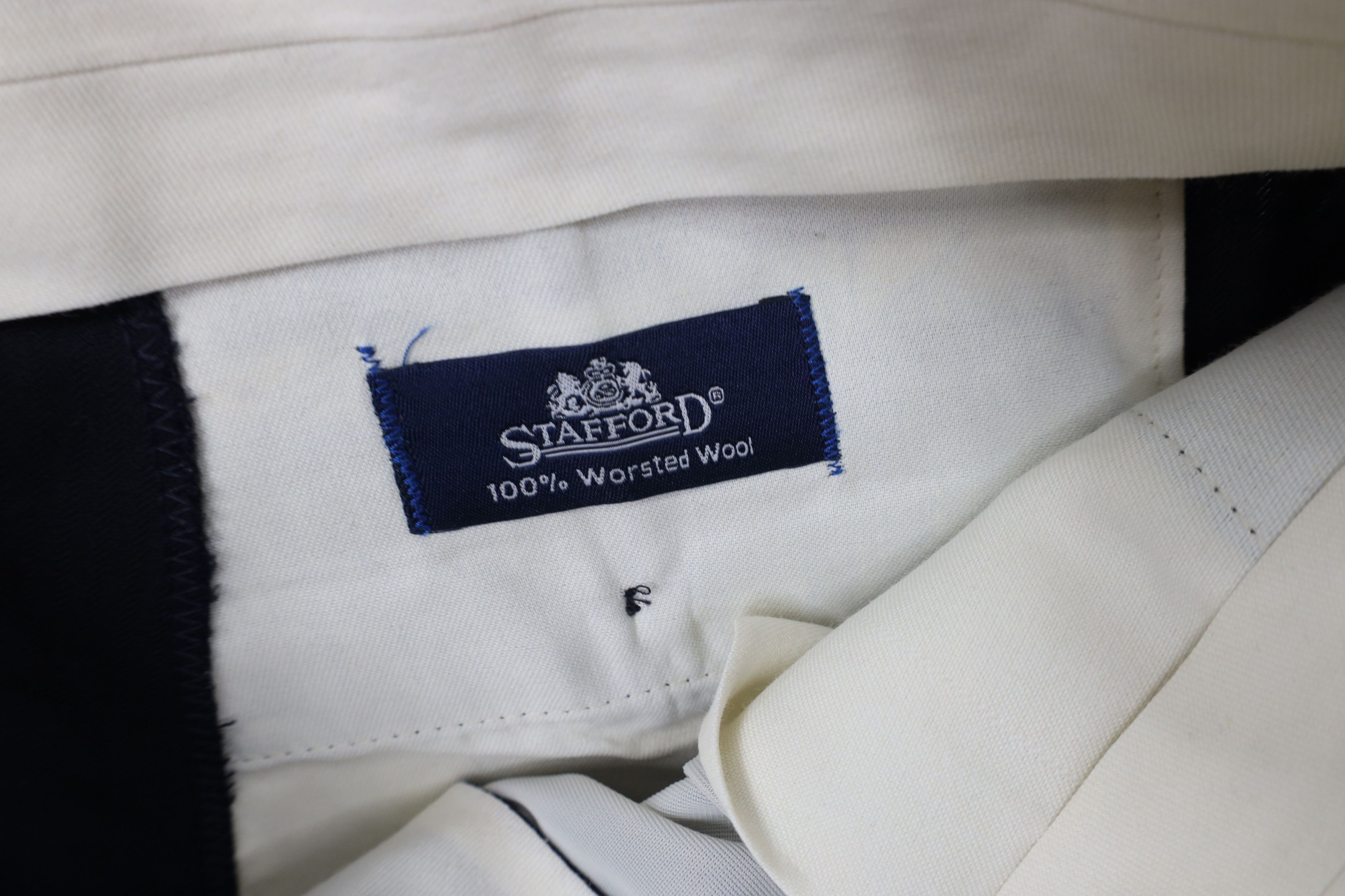 Vintage Vintage 90s Streetwear Wool Herringbone Wide Leg Chino Pants Size US 32 / EU 48 - 7 Thumbnail