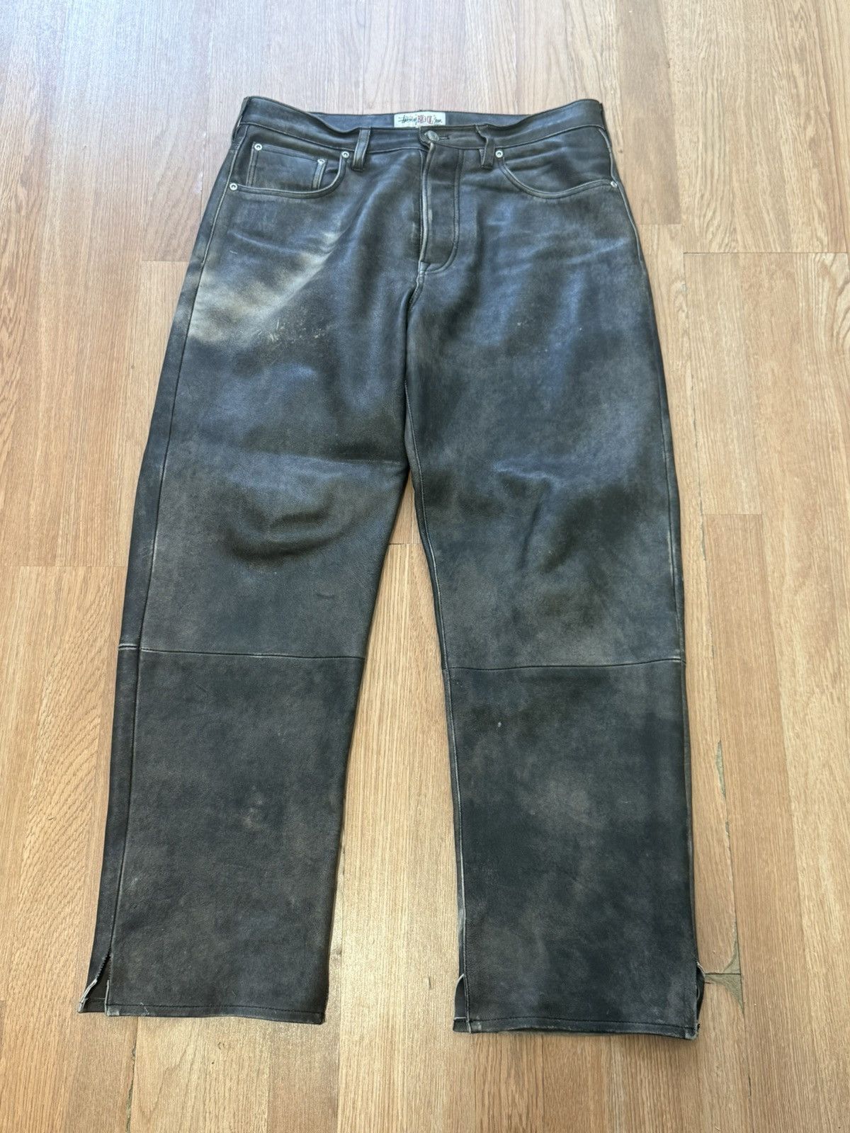 Stussy Floral Jacquard Big Ol' Jeans | Grailed