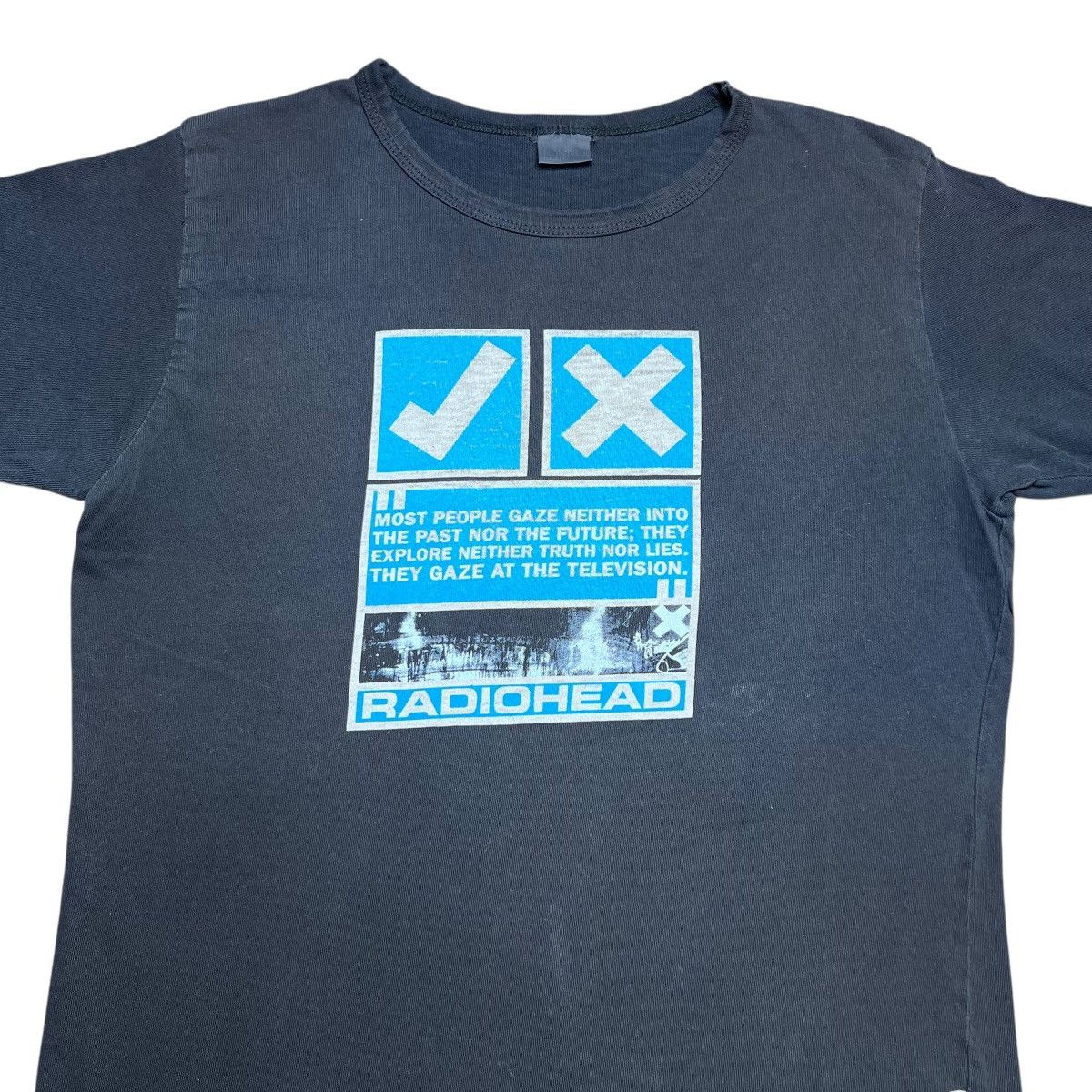 Band Tees Vtg 1997 Radiohead OK Computer W.A.S.T.E. Products Band Tee Size US L / EU 52-54 / 3 - 5 Thumbnail