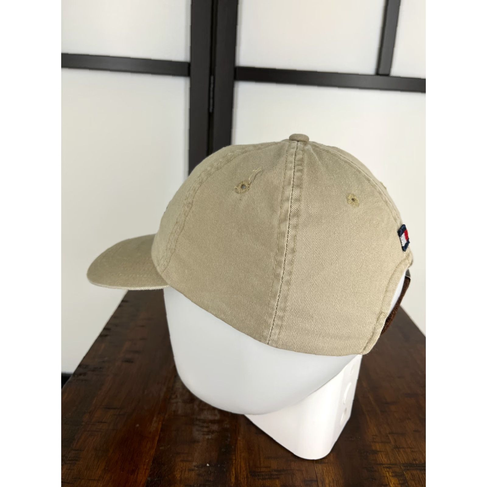 Tommy Hilfiger Tommy Hilfiger Hat Cap Strap Back Adult One Size Beige Soccer Ball 1985 Cotton Baseball Cap Mens Size ONE SIZE - 5 Thumbnail