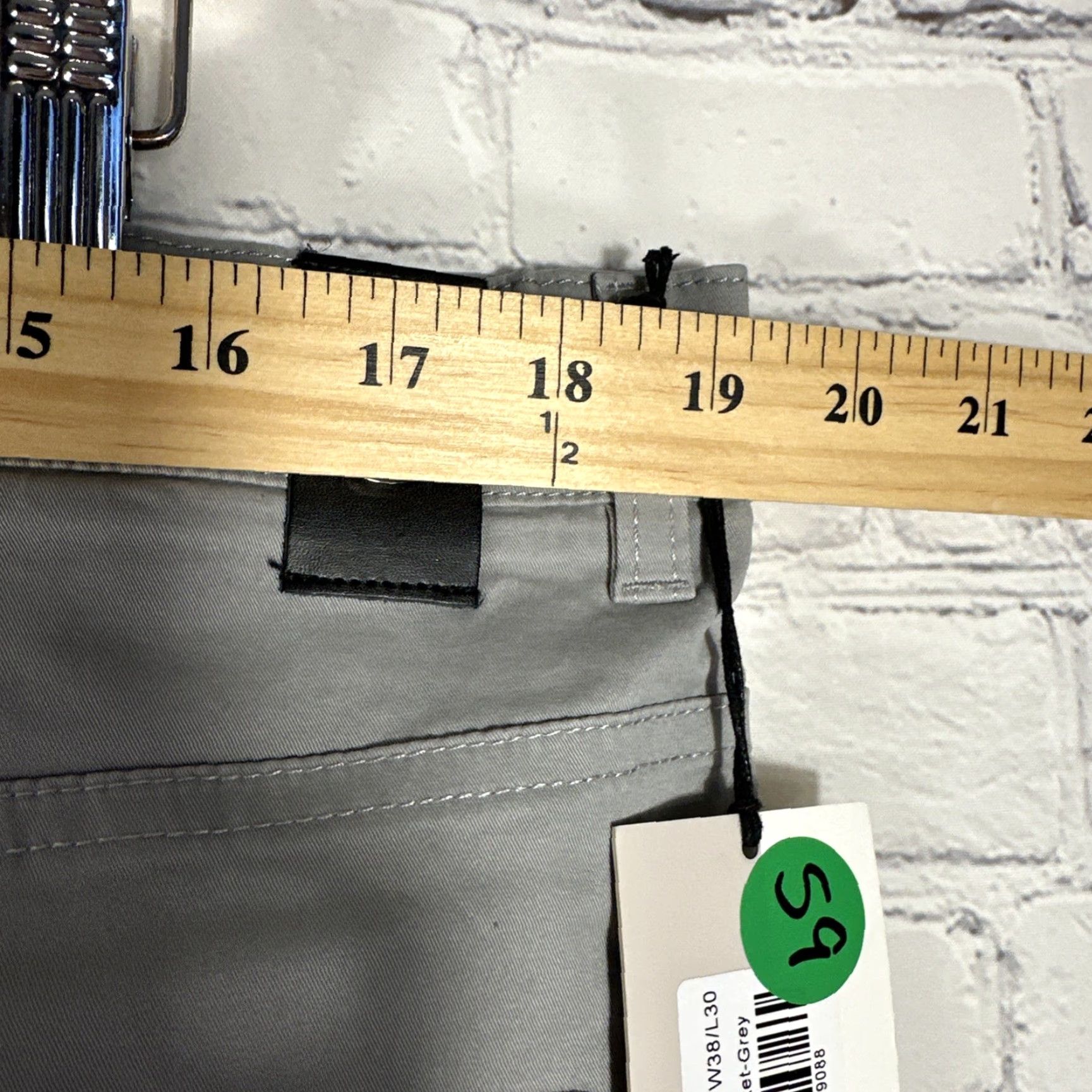 CO VINTAGE NWT Collars & Co CEO Chino Five Pocket Cotton Stretch Pants Grey 38x30 Size US 38 / EU 54 - 6 Thumbnail