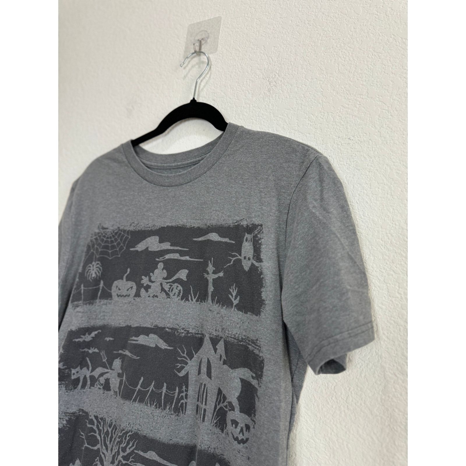 Disney Women's Gray Disney Haunted Halloween Mickey Mouse T-Shirt S Size S / US 4 / IT 40 - 7 Thumbnail