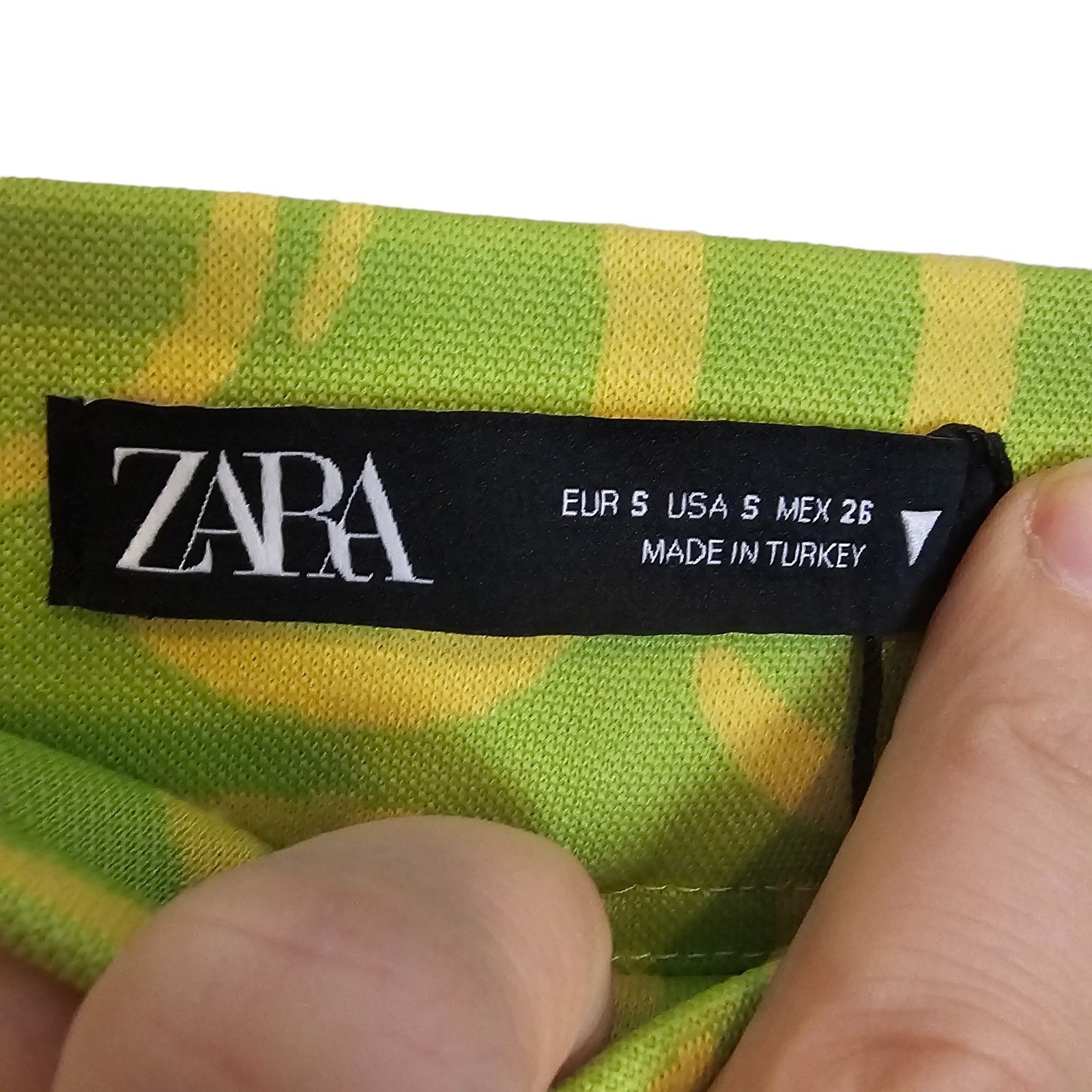 Zara Zara Womens Geometric Retro Pants Flared Sz S Rave Festival Size 27" / US 4 / IT 40 - 7 Thumbnail