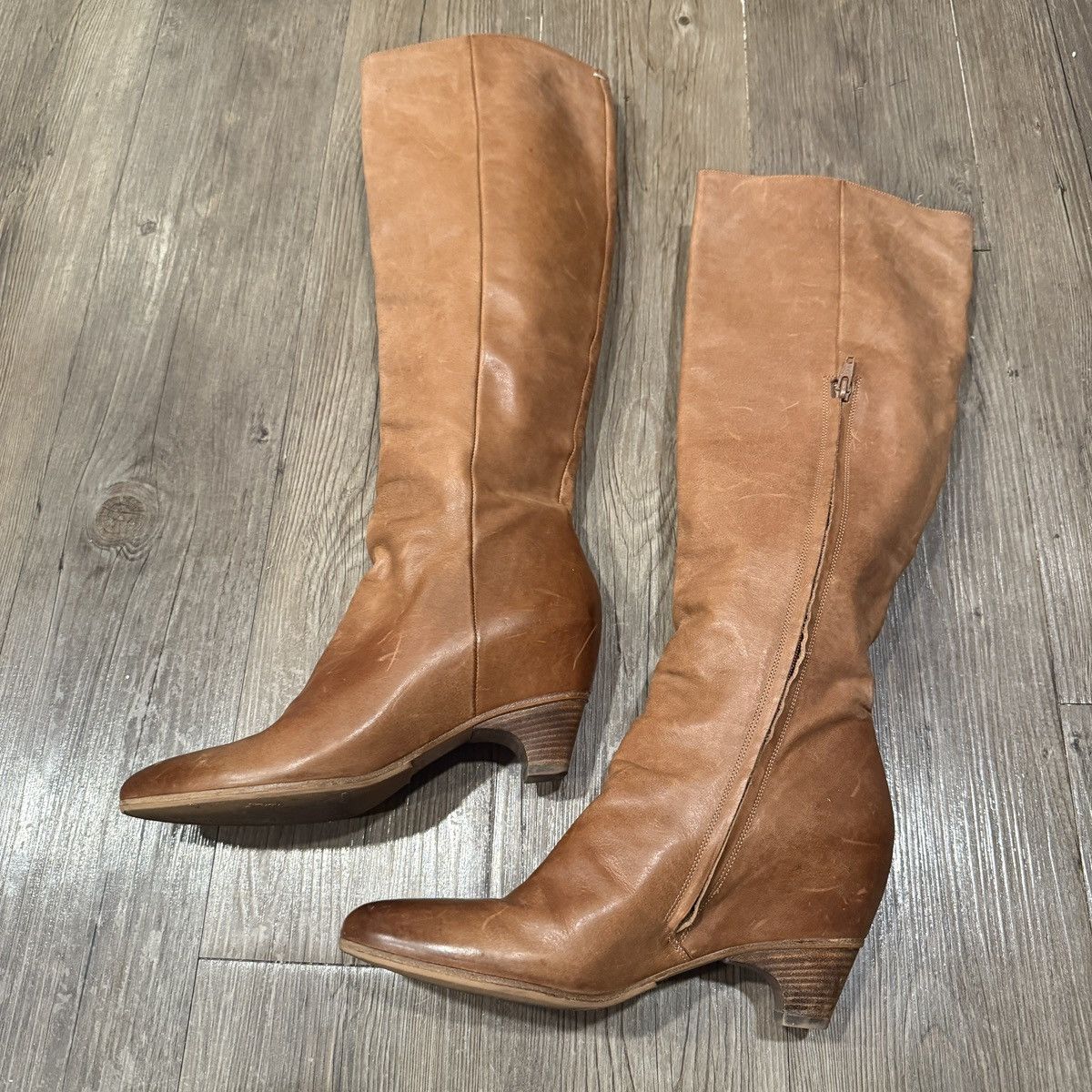 Maison Margiela Maison Margiela Leather Ankle Boots Knee High Low Heel 39.5 Size US 9.5 / IT 39.5 - 6 Thumbnail